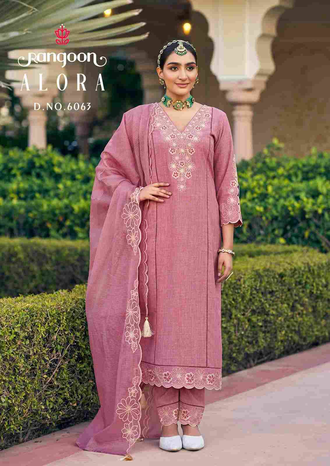 Alora By Rangoon 6061 To 6064 Series Designer Festive Suits Beautiful Stylish Fancy Colorful Party Wear & Occasional Wear Pure Cotton Dresses At Wholesale Price