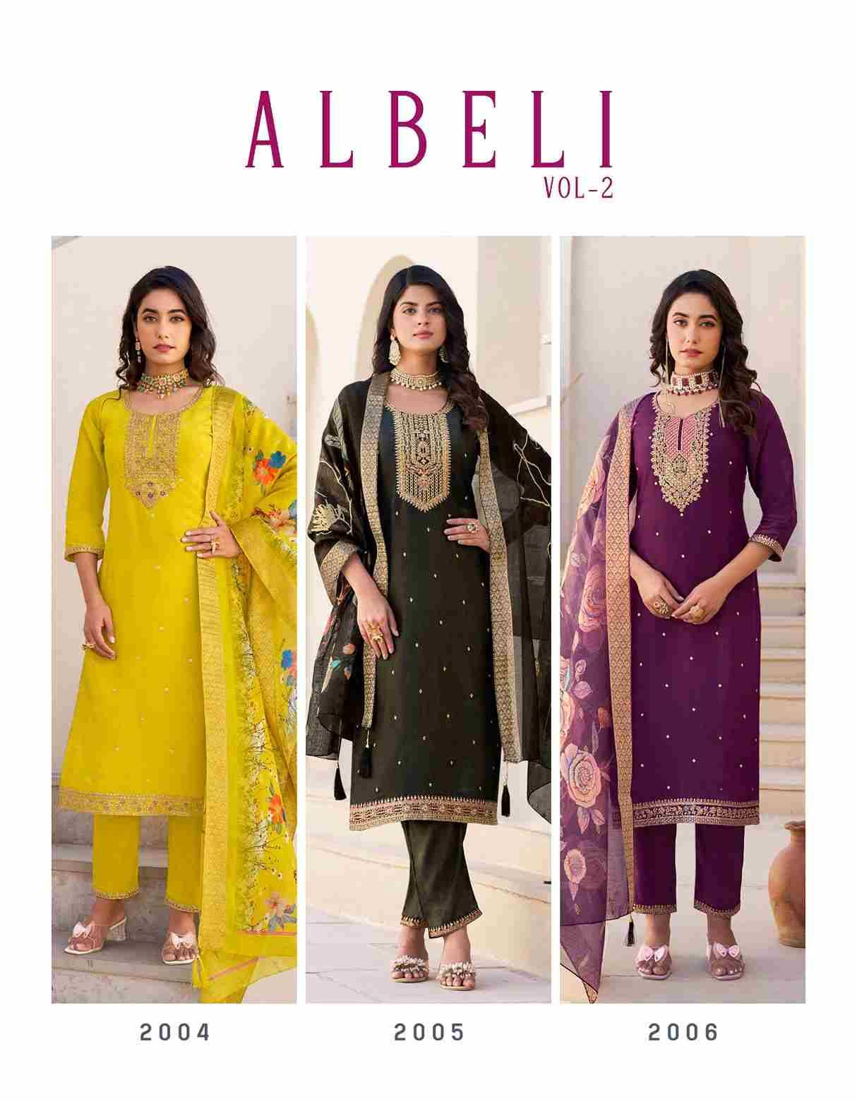 Albeli Vol-2 By Radhika Lifestyle 2001 To 2006 Series Beautiful Festive Suits Colorful Stylish Fancy Casual Wear & Ethnic Wear Fancy Print With Work Dresses At Wholesale Price
