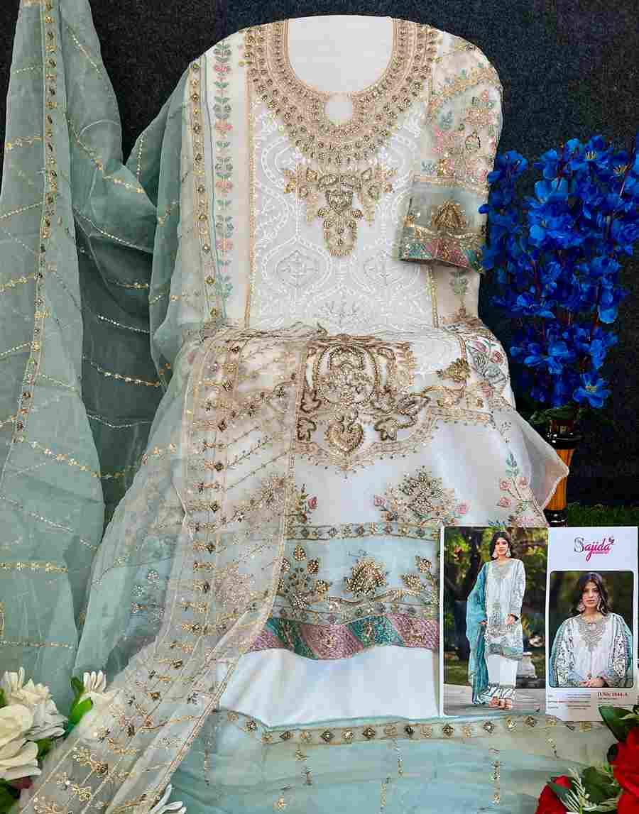 Saira By Sajida Designer Suits 1044-A To 1044-B Series Beautiful Pakistani Suits Colorful Stylish Fancy Casual Wear & Ethnic Wear Heavy Organza Embroidered Dresses At Wholesale Price