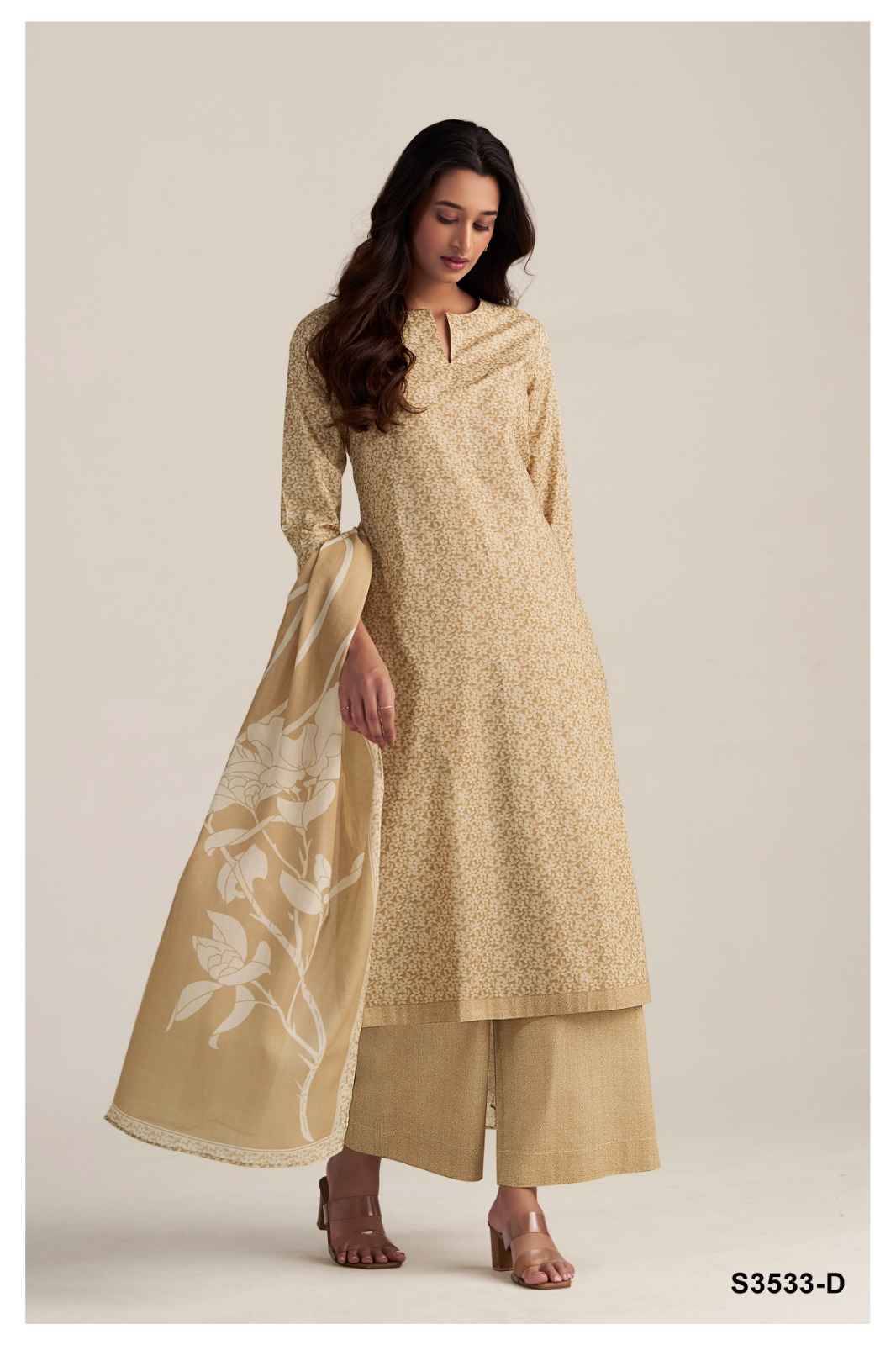 Malani-3533 By Ganga Fashion 3533-A To 3533-D Series Beautiful Festive Suits Colorful Stylish Fancy Casual Wear & Ethnic Wear Pure Cotton Dresses At Wholesale Price