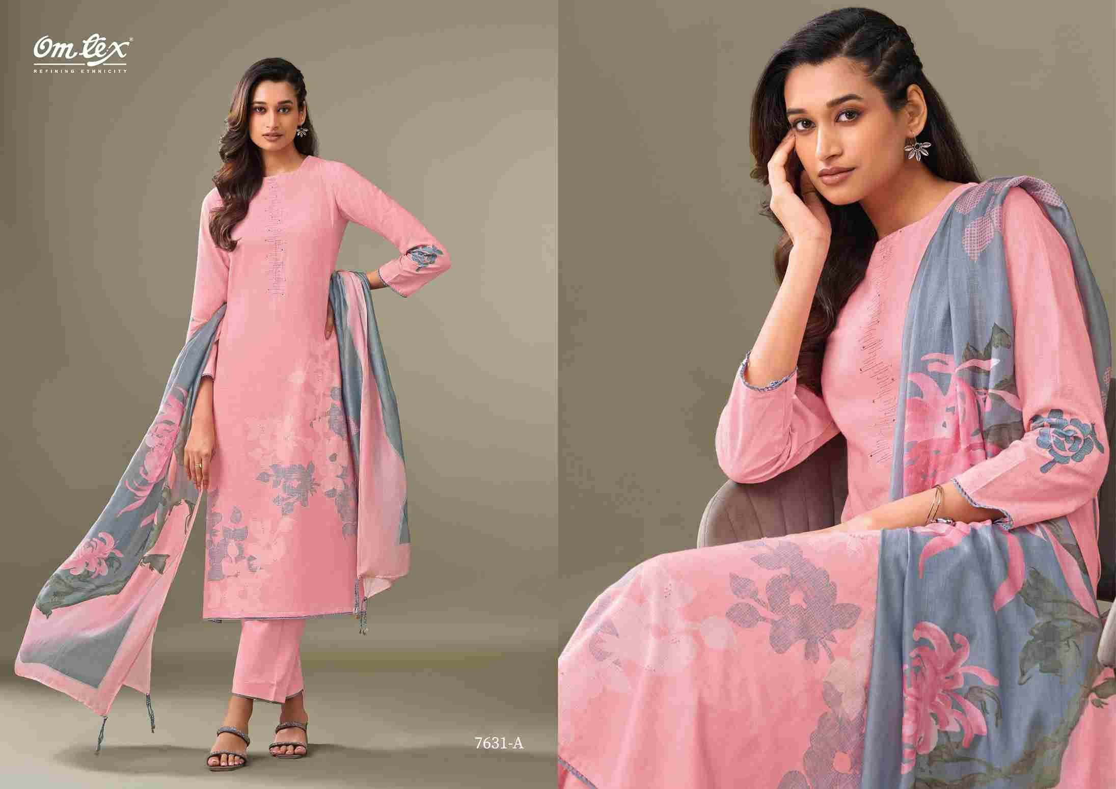 Aarohi By Om Tex 7631-A To 7631-D Series Beautiful Suits Stylish Fancy Colorful Party Wear & Ethnic Wear Linen Cotton Print Dresses At Wholesale Price