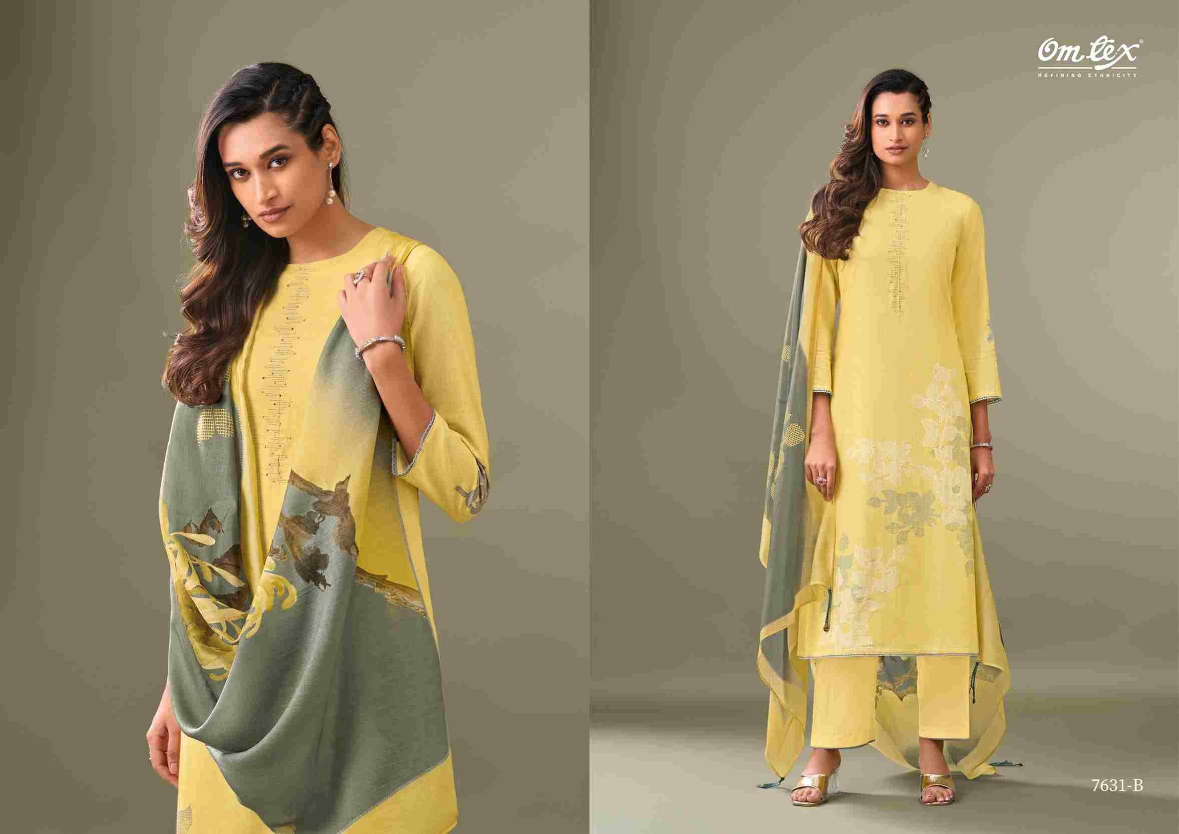Aarohi By Om Tex 7631-A To 7631-D Series Beautiful Suits Stylish Fancy Colorful Party Wear & Ethnic Wear Linen Cotton Print Dresses At Wholesale Price