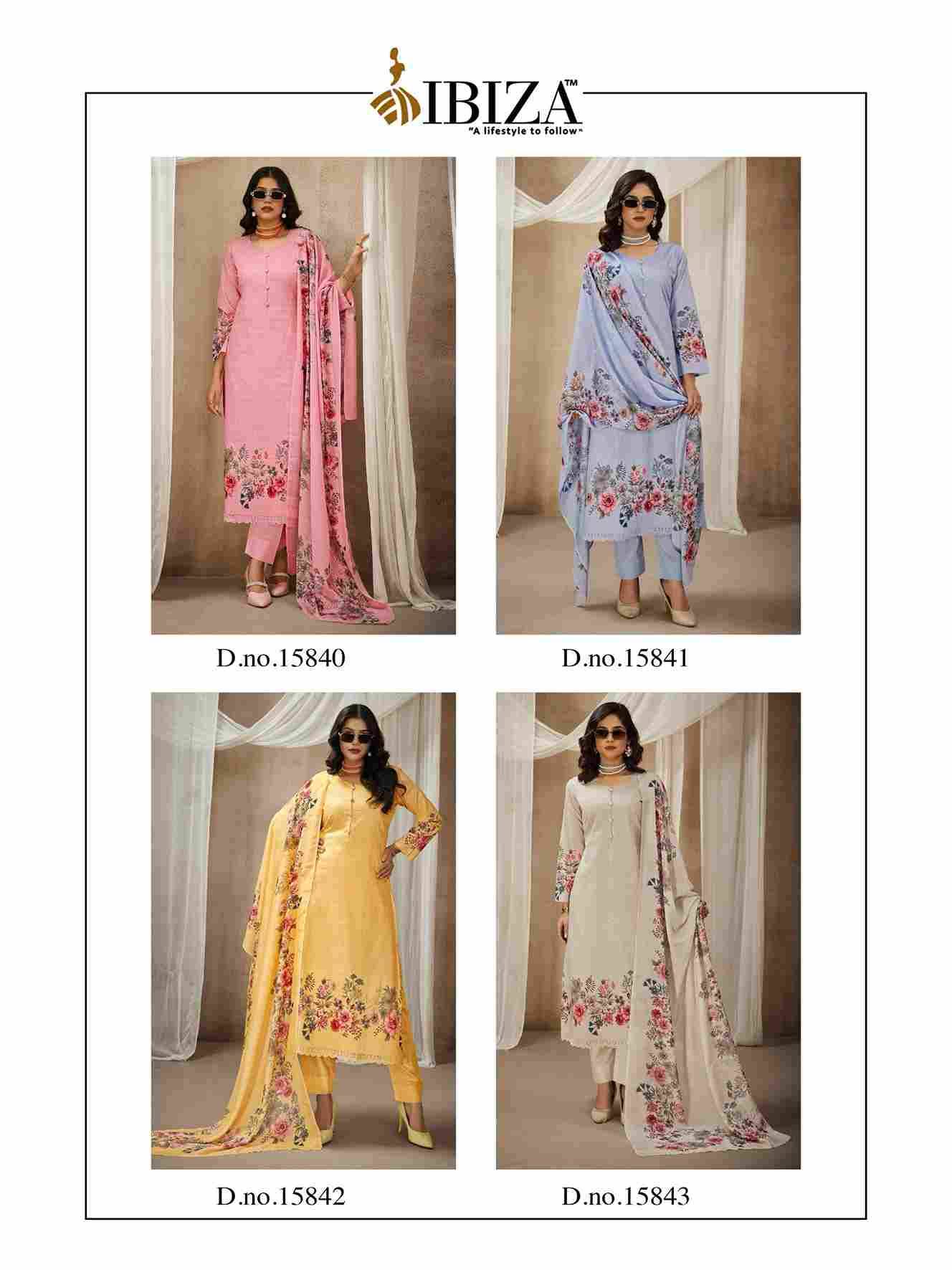 Gulabi Girl By Ibiza 15840 To 15843 Series Designer Festive Suits Beautiful Fancy Stylish Colorful Party Wear & Occasional Wear Pure Lawn Cotton Dresses At Wholesale Price
