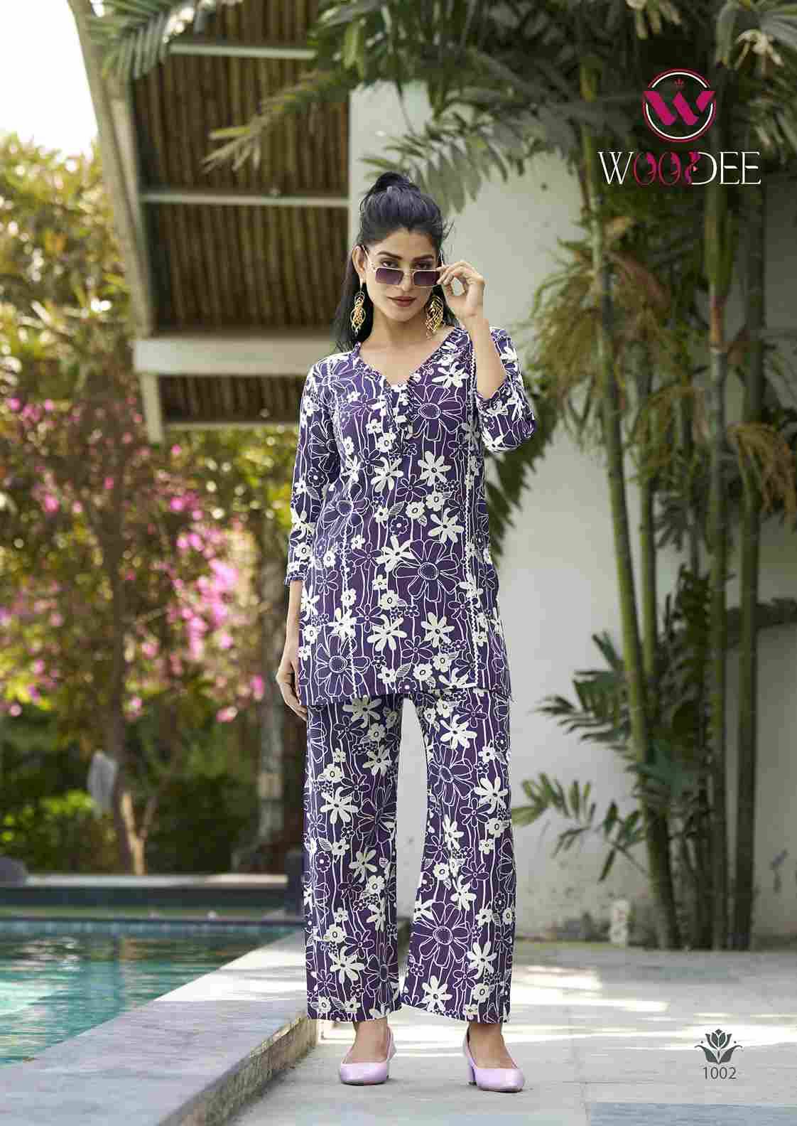Moksha By Woodee 1001 To 1006 Series Beautiful Stylish Fancy Colorful Casual Wear & Ethnic Wear Heavy Rayon Co-Ords Set At Wholesale Price