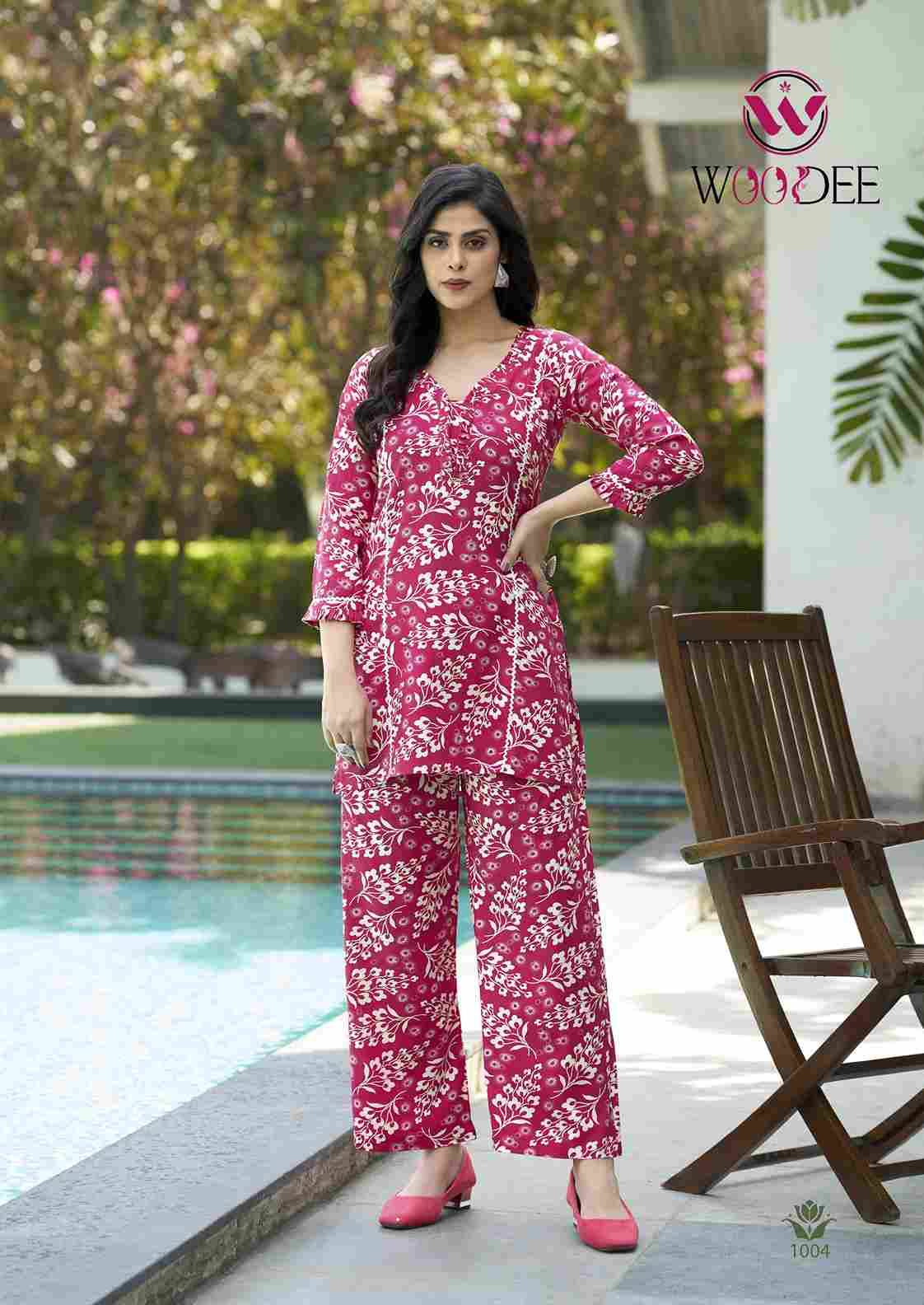 Moksha By Woodee 1001 To 1006 Series Beautiful Stylish Fancy Colorful Casual Wear & Ethnic Wear Heavy Rayon Co-Ords Set At Wholesale Price