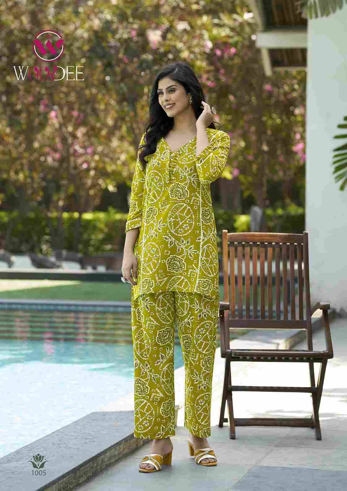 Moksha By Woodee 1001 To 1006 Series Beautiful Stylish Fancy Colorful Casual Wear & Ethnic Wear Heavy Rayon Co-Ords Set At Wholesale Price