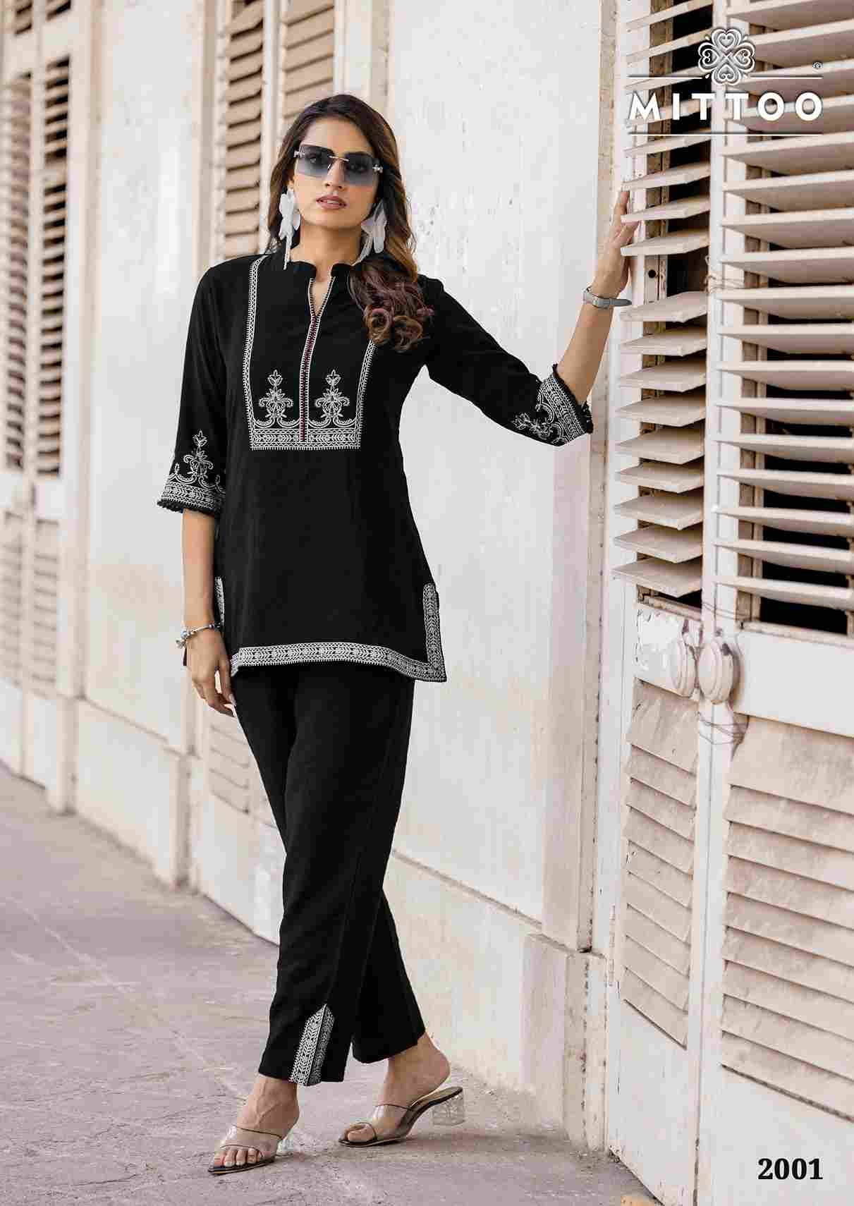 Korra By Mittoo 2001 To 2006 Series Designer Stylish Fancy Colorful Beautiful Party Wear & Ethnic Wear Collection Viscose Slub Tops With Bottom At Wholesale Price