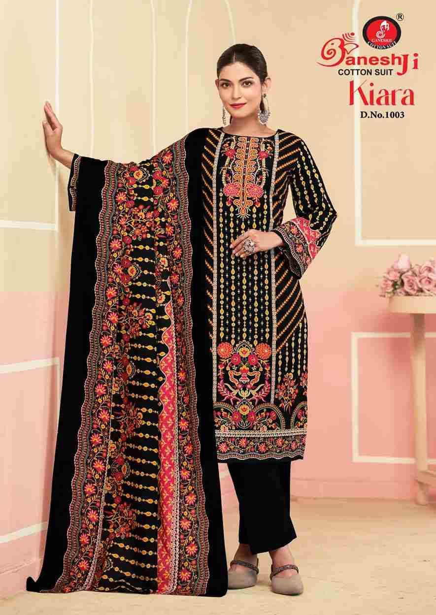 Kiara Vol-1 By Ganeshji 1001 To 1008 Series Beautiful Festive Suits Stylish Fancy Colorful Casual Wear & Ethnic Wear Heavy Cotton Print Dresses At Wholesale Price