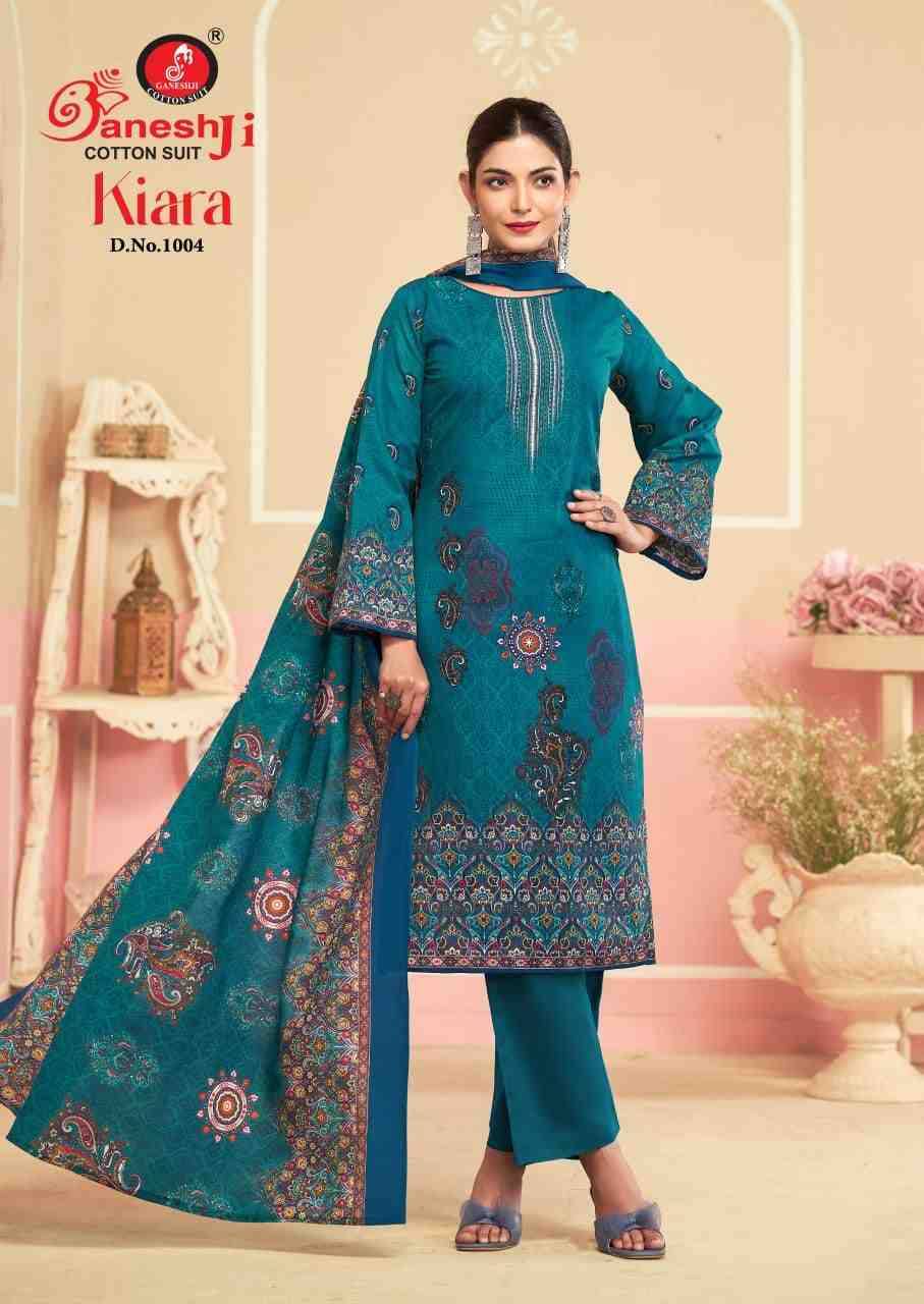 Kiara Vol-1 By Ganeshji 1001 To 1008 Series Beautiful Festive Suits Stylish Fancy Colorful Casual Wear & Ethnic Wear Heavy Cotton Print Dresses At Wholesale Price
