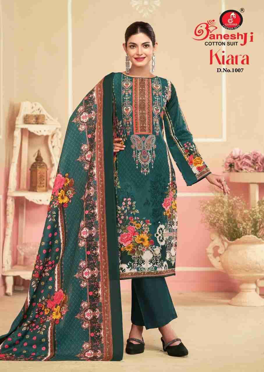 Kiara Vol-1 By Ganeshji 1001 To 1008 Series Beautiful Festive Suits Stylish Fancy Colorful Casual Wear & Ethnic Wear Heavy Cotton Print Dresses At Wholesale Price