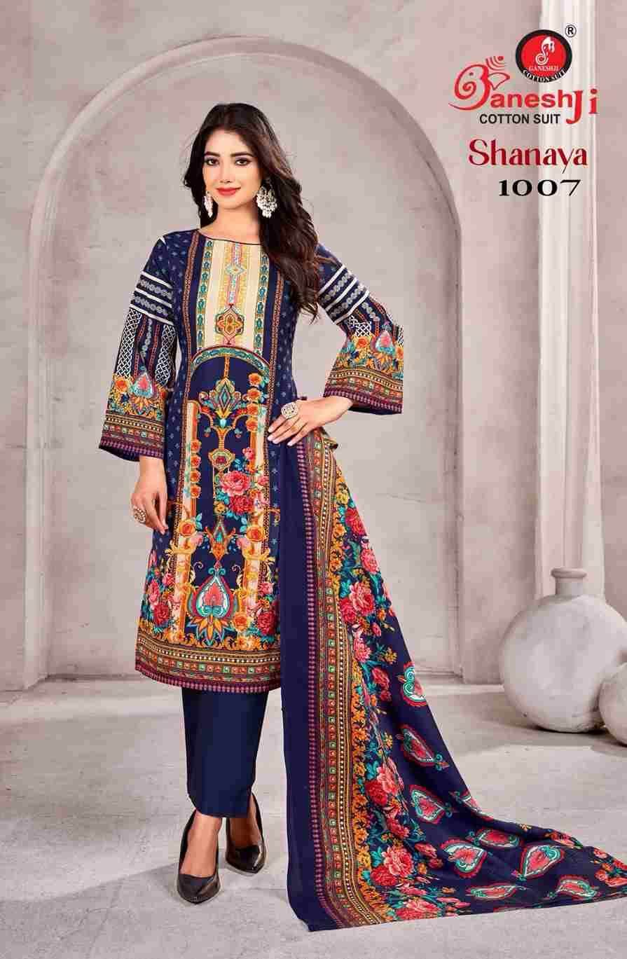 Shanaya Vol-1 By Ganeshji 1001 To 1008 Series Beautiful Festive Suits Stylish Fancy Colorful Casual Wear & Ethnic Wear Heavy Cotton Print Dresses At Wholesale Price