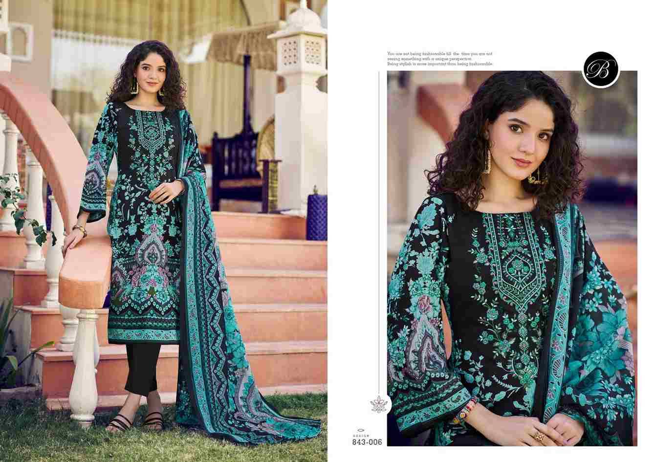 Naira Vol-105 By Belliza 843-001 To 843-008 Series Beautiful Festive Suits Stylish Fancy Colorful Casual Wear & Ethnic Wear Pure Cotton Print Dresses At Wholesale Price