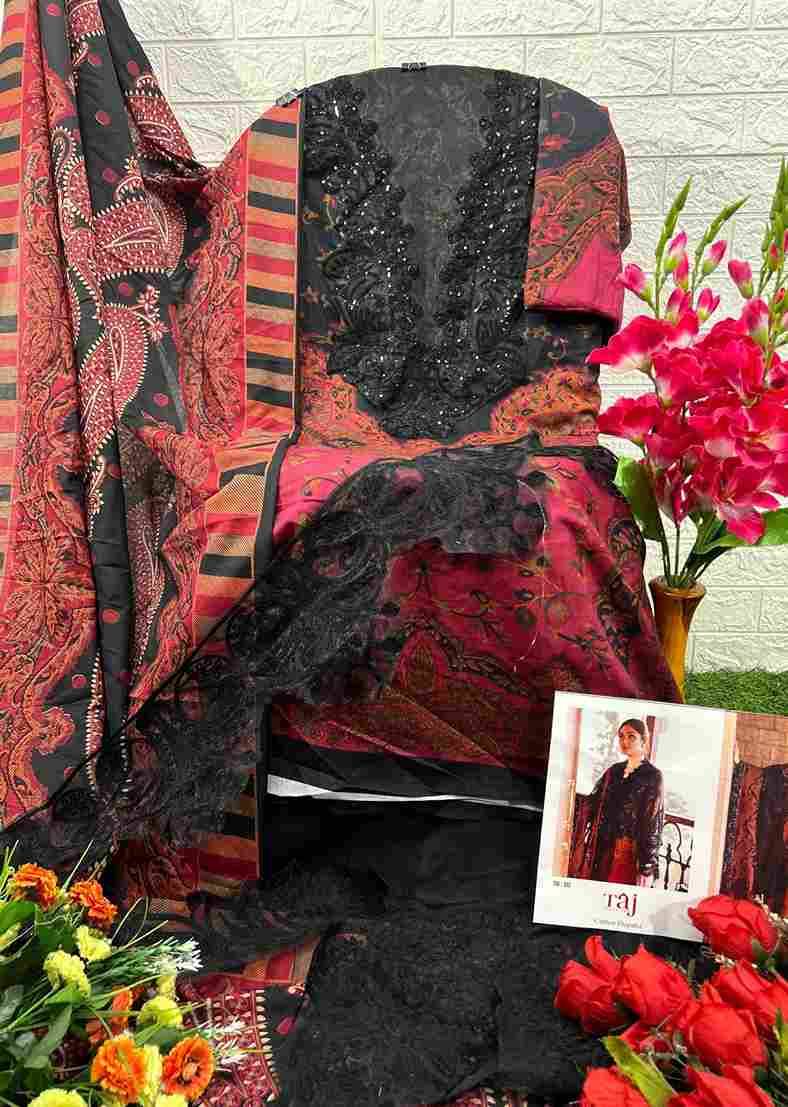 Taj Hit Design 592 By Taj Creation Beautiful Pakistani Suits Colorful Stylish Fancy Casual Wear & Ethnic Wear Pure Cotton Print With Embroidered Dresses At Wholesale Price