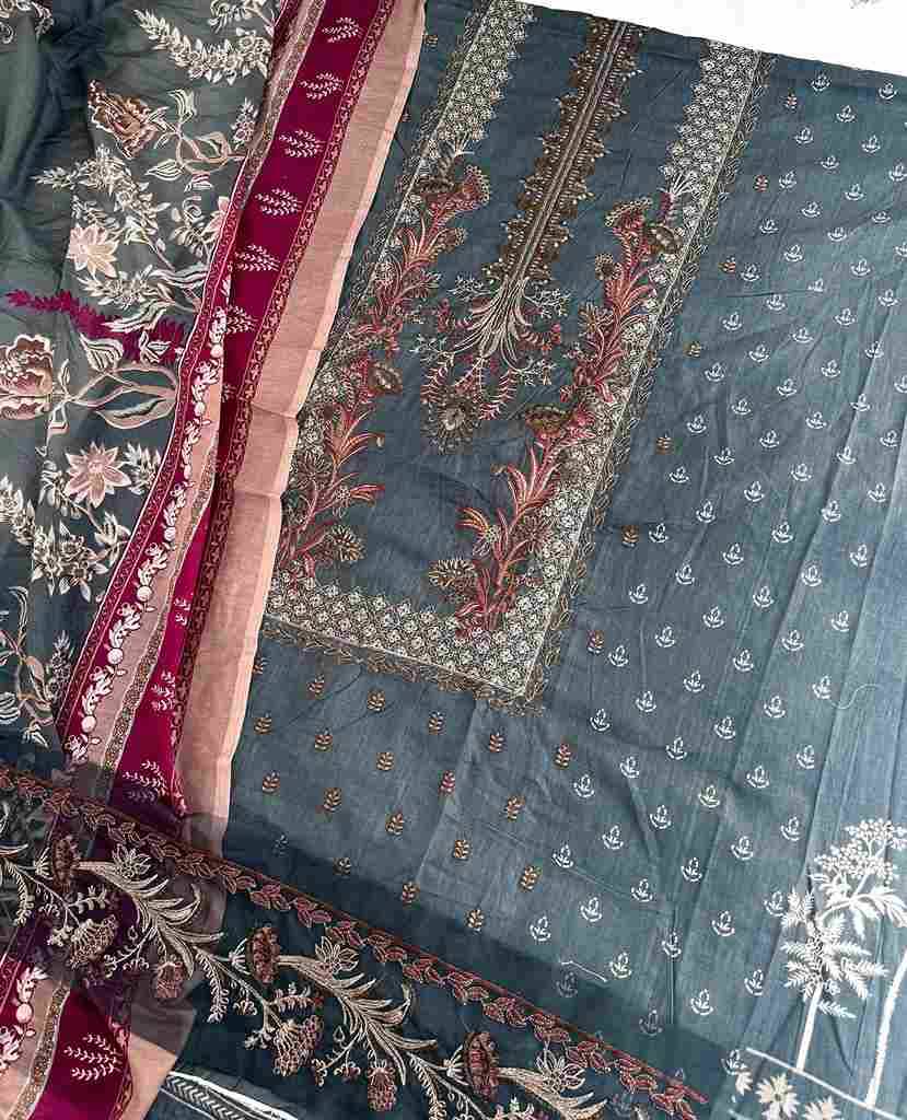 Jihan 3374 Colours Vol-4 By Jihan 3374-K To 3374-N Series Designer Pakistani Suits Beautiful Fancy Stylish Colorful Party Wear & Occasional Wear Lawn Cotton Dresses At Wholesale Price