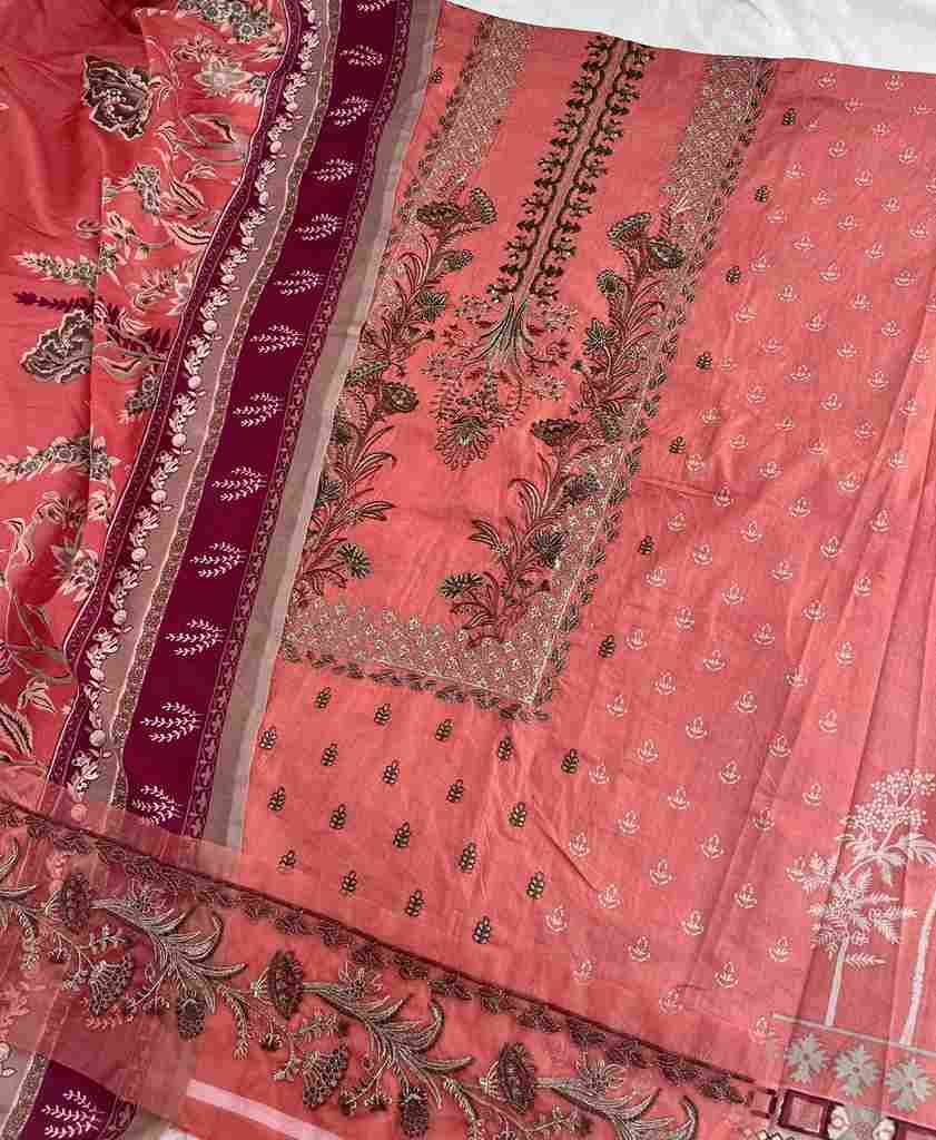 Jihan 3374 Colours Vol-4 By Jihan 3374-K To 3374-N Series Designer Pakistani Suits Beautiful Fancy Stylish Colorful Party Wear & Occasional Wear Lawn Cotton Dresses At Wholesale Price