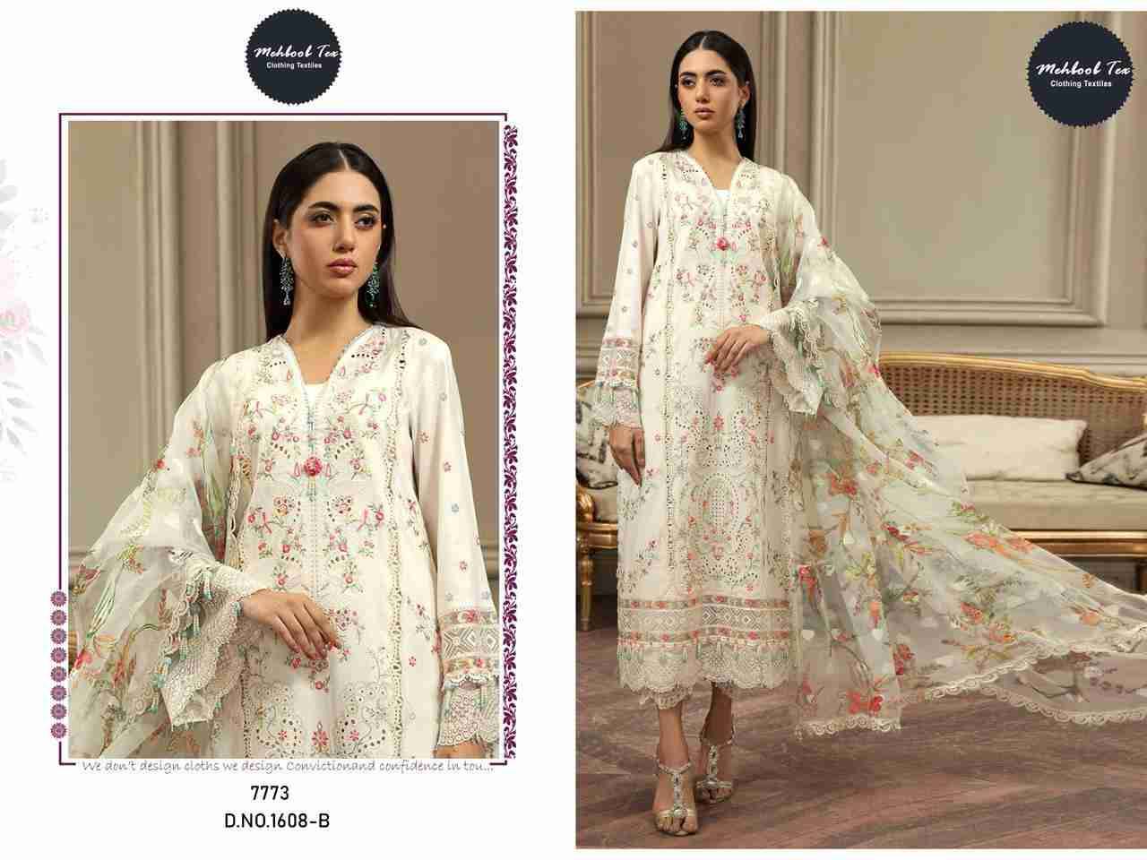 Mehboob Tex Hit Design 1608 Colours By Mehboob Tex 1608-A To 1608-D Series Beautiful Pakistani Suits Stylish Fancy Colorful Party Wear & Occasional Wear Pure Viscose Lawn Dresses At Wholesale Price