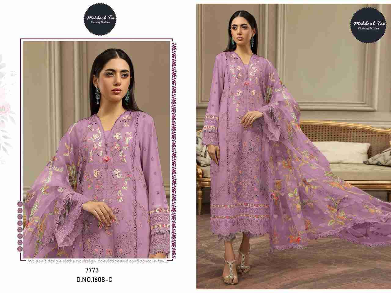 Mehboob Tex Hit Design 1608 Colours By Mehboob Tex 1608-A To 1608-D Series Beautiful Pakistani Suits Stylish Fancy Colorful Party Wear & Occasional Wear Pure Viscose Lawn Dresses At Wholesale Price
