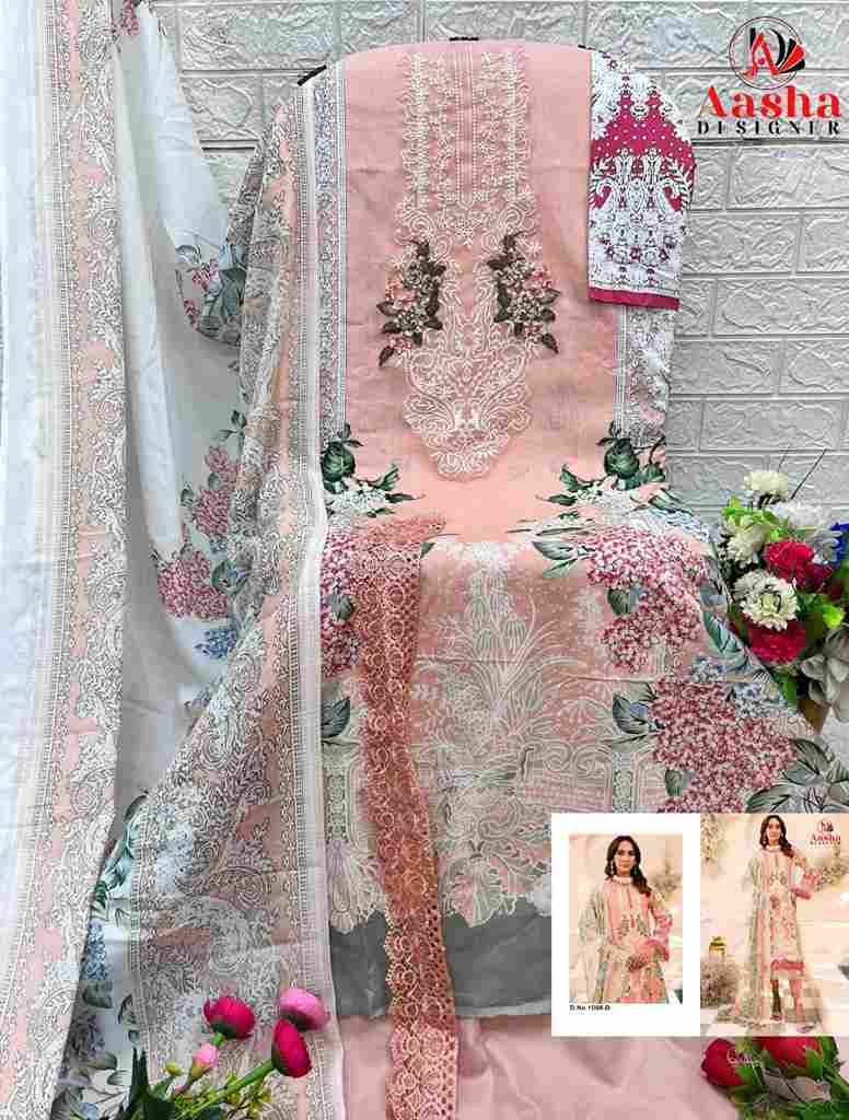 Needle Wonder Vol-7 By Aasha Designer 1068-A To 1068-D Series Wholesale Designer Pakistani Suits Collection Beautiful Stylish Fancy Colorful Party Wear & Occasional Wear Heavy Cotton Dresses At Wholesale Price
