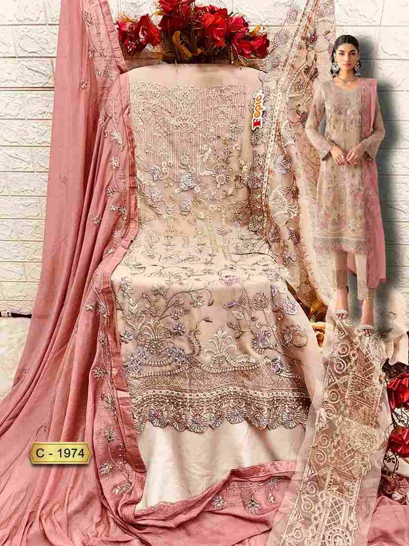 Fepic Hit Design 1974 By Fepic Beautiful Pakistani Suits Colorful Stylish Fancy Casual Wear & Ethnic Wear Pure Georgette Embroidered Dresses At Wholesale Price