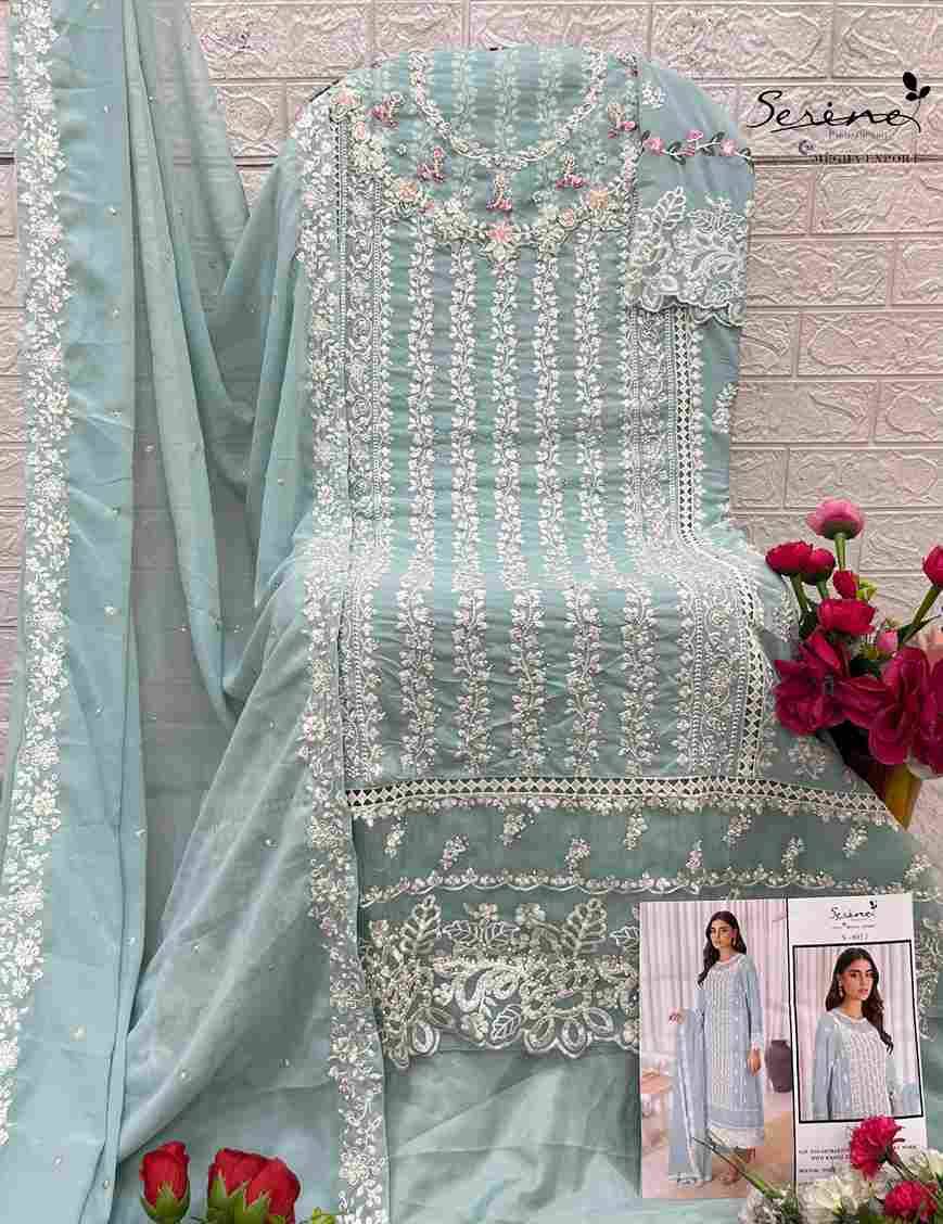 Serene Hit Design S-603 Colours Vol-3 By Serene S-603-I To S-603-L Series Designer Pakistani Suits Beautiful Fancy Colorful Stylish Party Wear & Occasional Wear Faux Georgette Embroidered Dresses At Wholesale Price