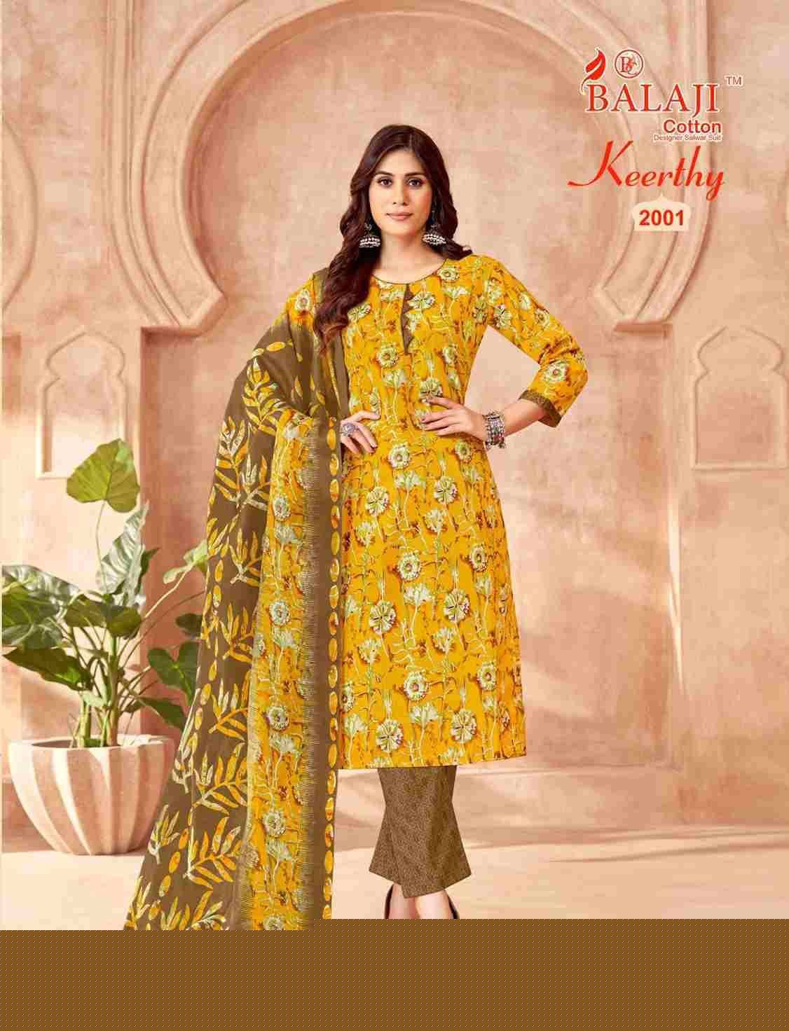 Keerthy Vol-2 By Balaji Cotton 2001 To 2012 Series Beautiful Festive Suits Colorful Stylish Fancy Casual Wear & Ethnic Wear Pure Cotton Print Dresses At Wholesale Price