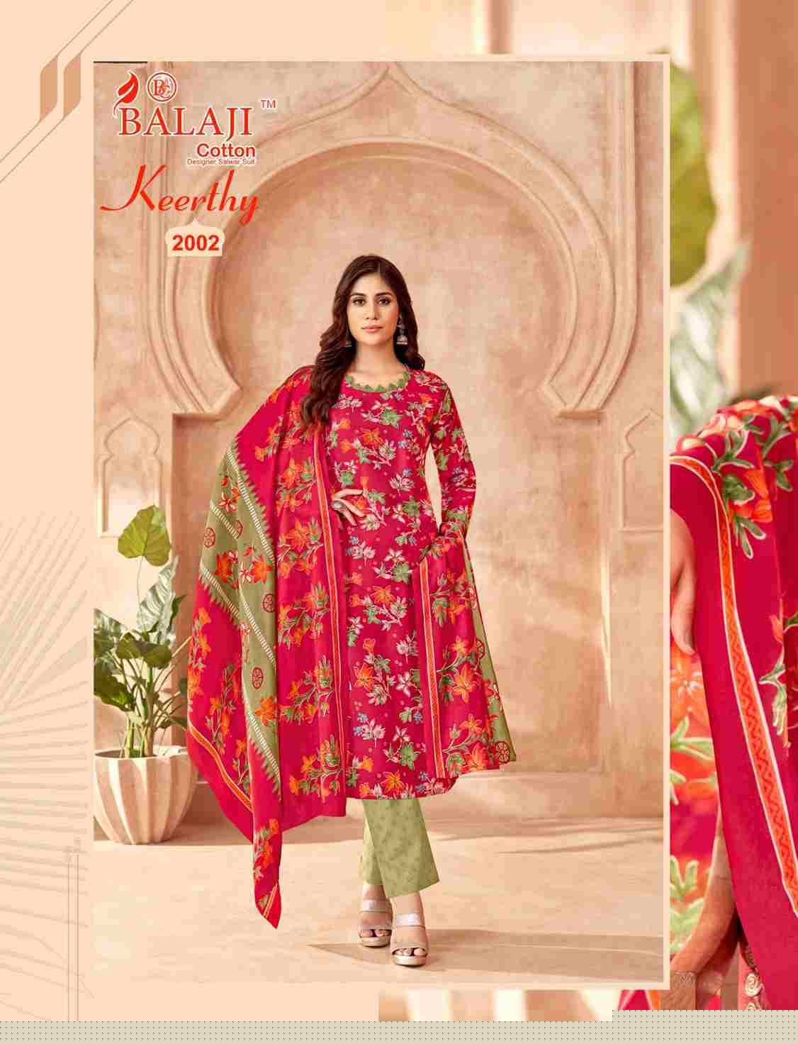 Keerthy Vol-2 By Balaji Cotton 2001 To 2012 Series Beautiful Festive Suits Colorful Stylish Fancy Casual Wear & Ethnic Wear Pure Cotton Print Dresses At Wholesale Price