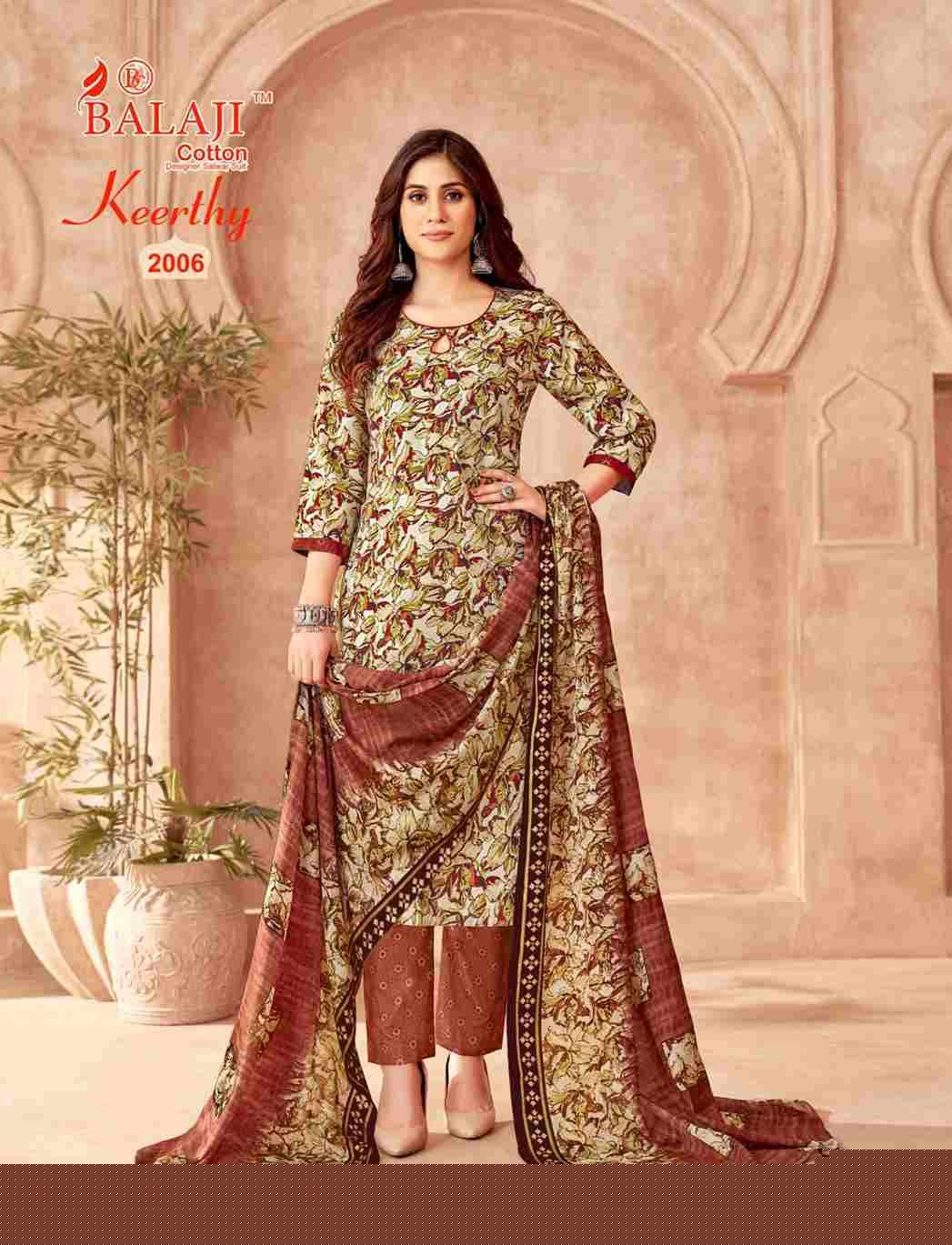 Keerthy Vol-2 By Balaji Cotton 2001 To 2012 Series Beautiful Festive Suits Colorful Stylish Fancy Casual Wear & Ethnic Wear Pure Cotton Print Dresses At Wholesale Price