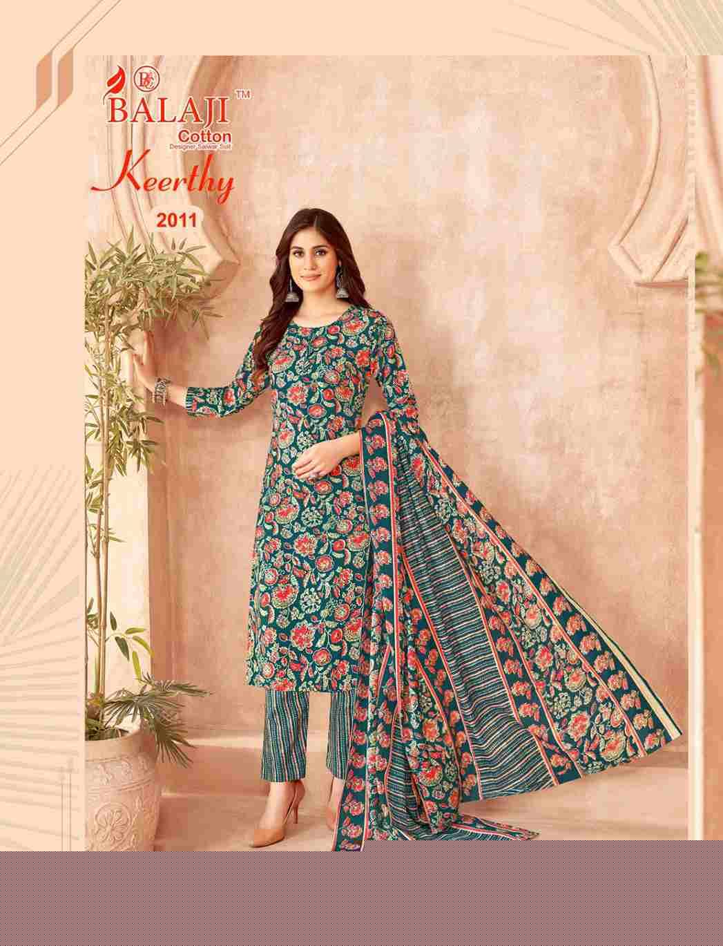 Keerthy Vol-2 By Balaji Cotton 2001 To 2012 Series Beautiful Festive Suits Colorful Stylish Fancy Casual Wear & Ethnic Wear Pure Cotton Print Dresses At Wholesale Price