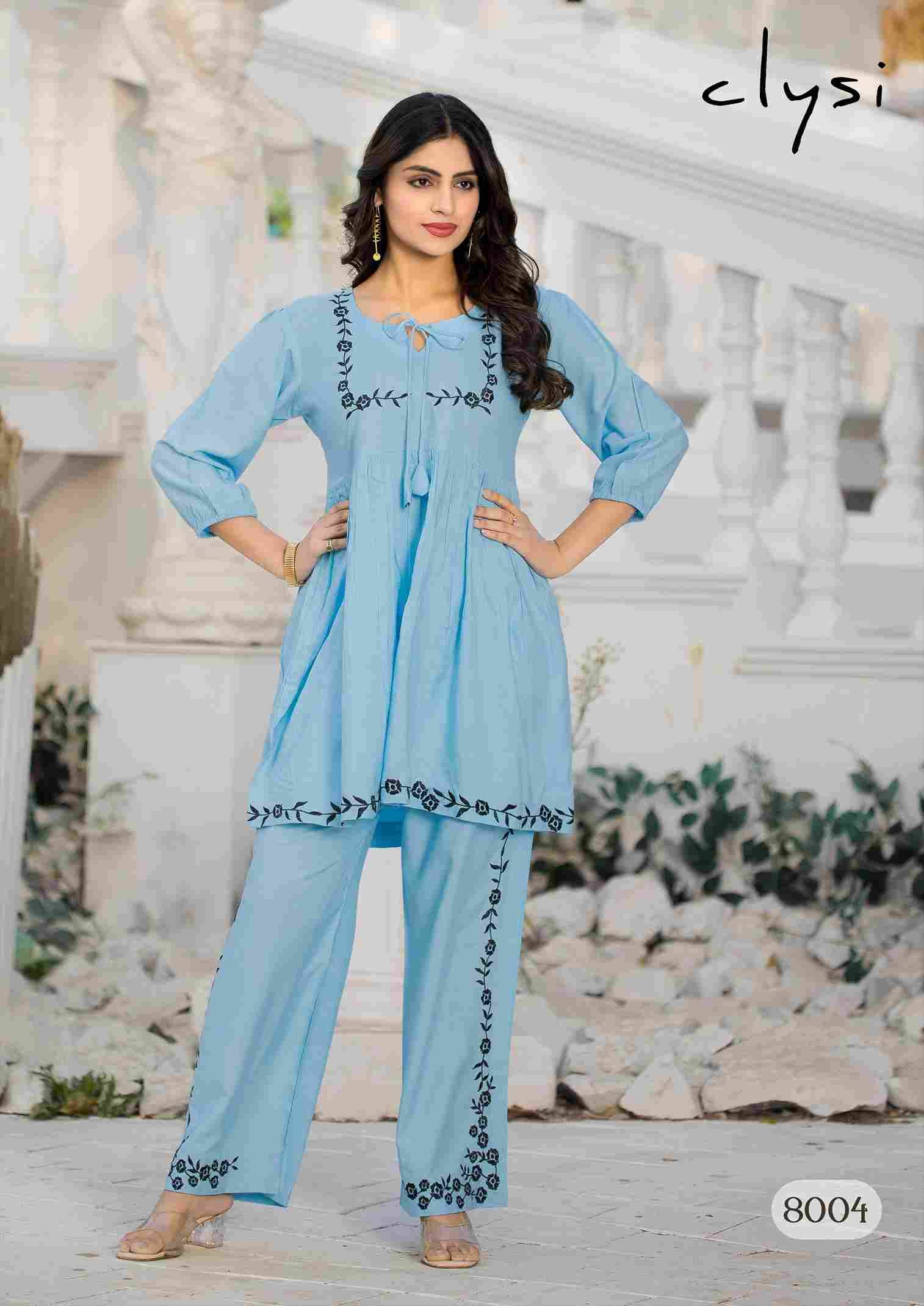 Rozella By Clysi 1001 To 1006 Series Designer Stylish Fancy Colorful Beautiful Party Wear & Ethnic Wear Collection Rayon Slub Tops With Bottom At Wholesale Price