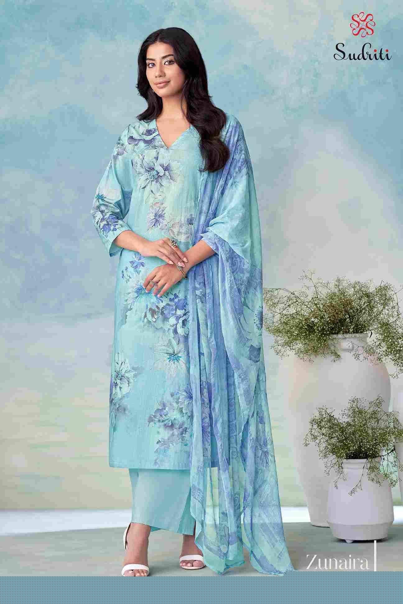 Zunaira By Sudriti Beautiful Stylish Festive Suits Fancy Colorful Casual Wear & Ethnic Wear & Ready To Wear Cotton Lawn Print Dresses At Wholesale Price