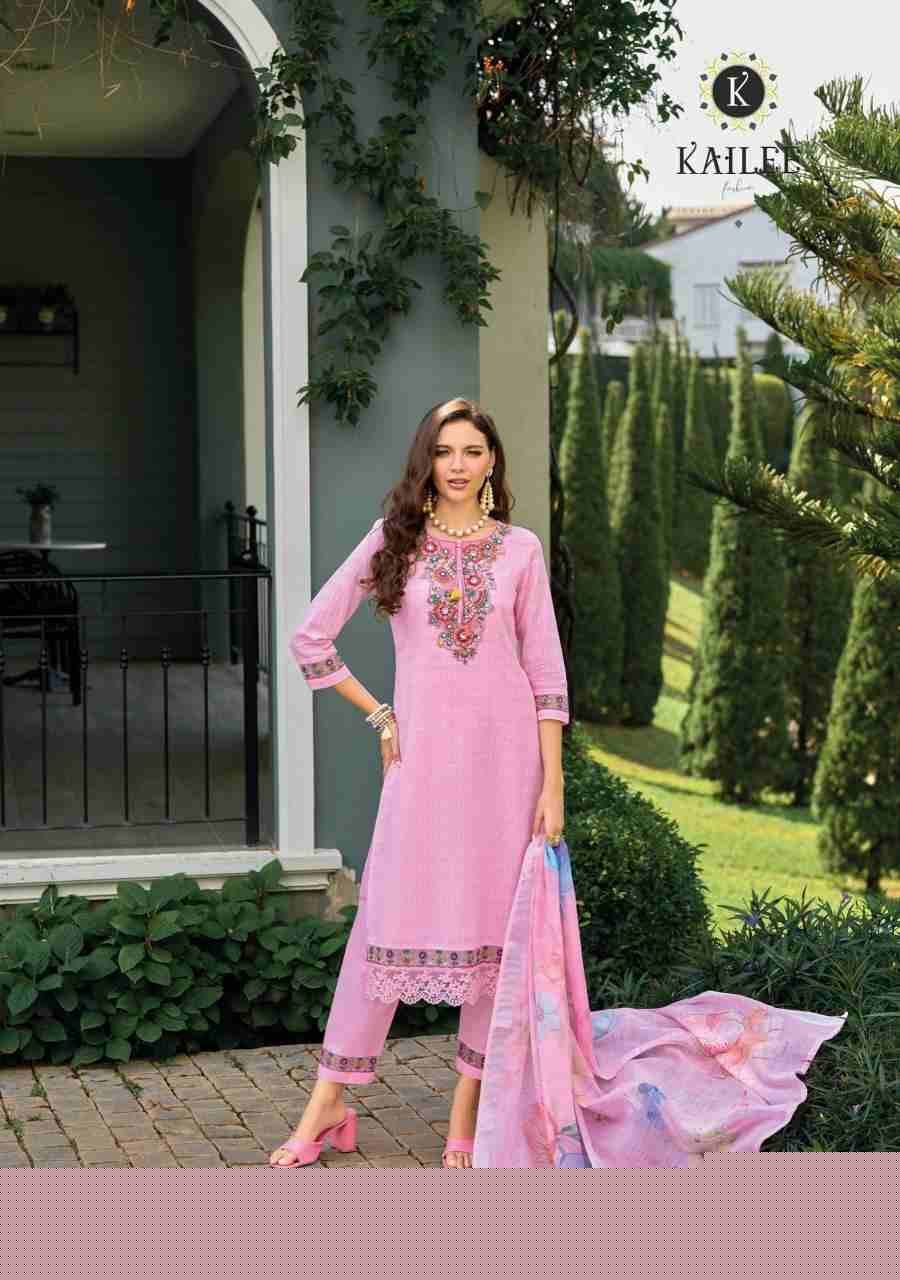 Summer Garden Vol-2 By Kailee 44401 To 44406 Series Designer Festive Suits Collection Beautiful Stylish Fancy Colorful Party Wear & Occasional Wear Pure Cotton Embroidered Dresses At Wholesale Price
