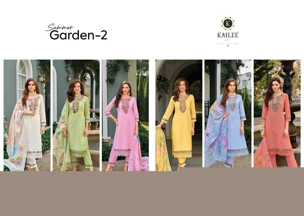 Summer Garden Vol-2 By Kailee 44401 To 44406 Series Designer Festive Suits Collection Beautiful Stylish Fancy Colorful Party Wear & Occasional Wear Pure Cotton Embroidered Dresses At Wholesale Price
