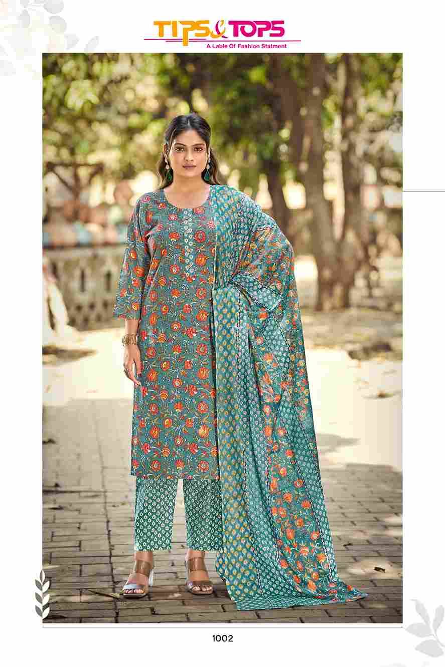 Summer Fashion Vol-9 By Tips And Tops 1001 To 1006 Series Designer Festive Suits Beautiful Fancy Colorful Stylish Party Wear & Occasional Wear Cotton Print Dresses At Wholesale Price