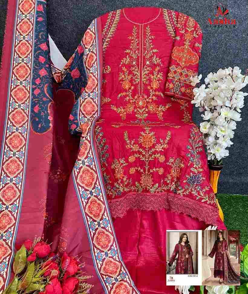 Aasha 1151 Colours By Aasha Designer 1151-A To 1151-E Series Pakistani Suits Beautiful Fancy Colorful Stylish Party Wear & Occasional Wear Heavy Rayon Embroidery Dresses At Wholesale Price