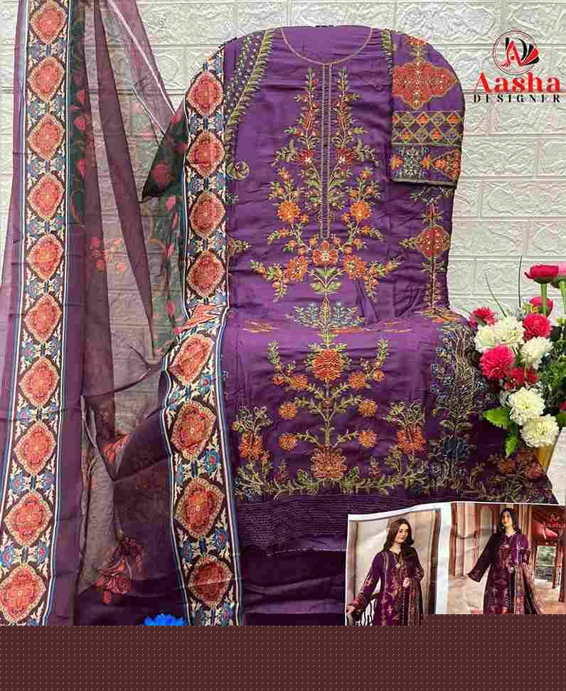 Aasha 1151 Colours By Aasha Designer 1151-A To 1151-E Series Pakistani Suits Beautiful Fancy Colorful Stylish Party Wear & Occasional Wear Heavy Rayon Embroidery Dresses At Wholesale Price