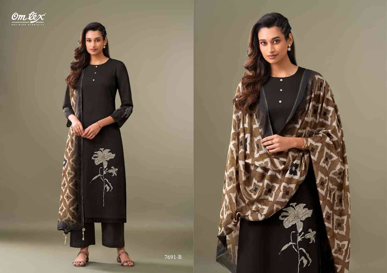 Estiva By Om Tex 7691-A To 7691-D Series Beautiful Suits Stylish Fancy Colorful Party Wear & Ethnic Wear Lawn Cotton Dresses At Wholesale Price