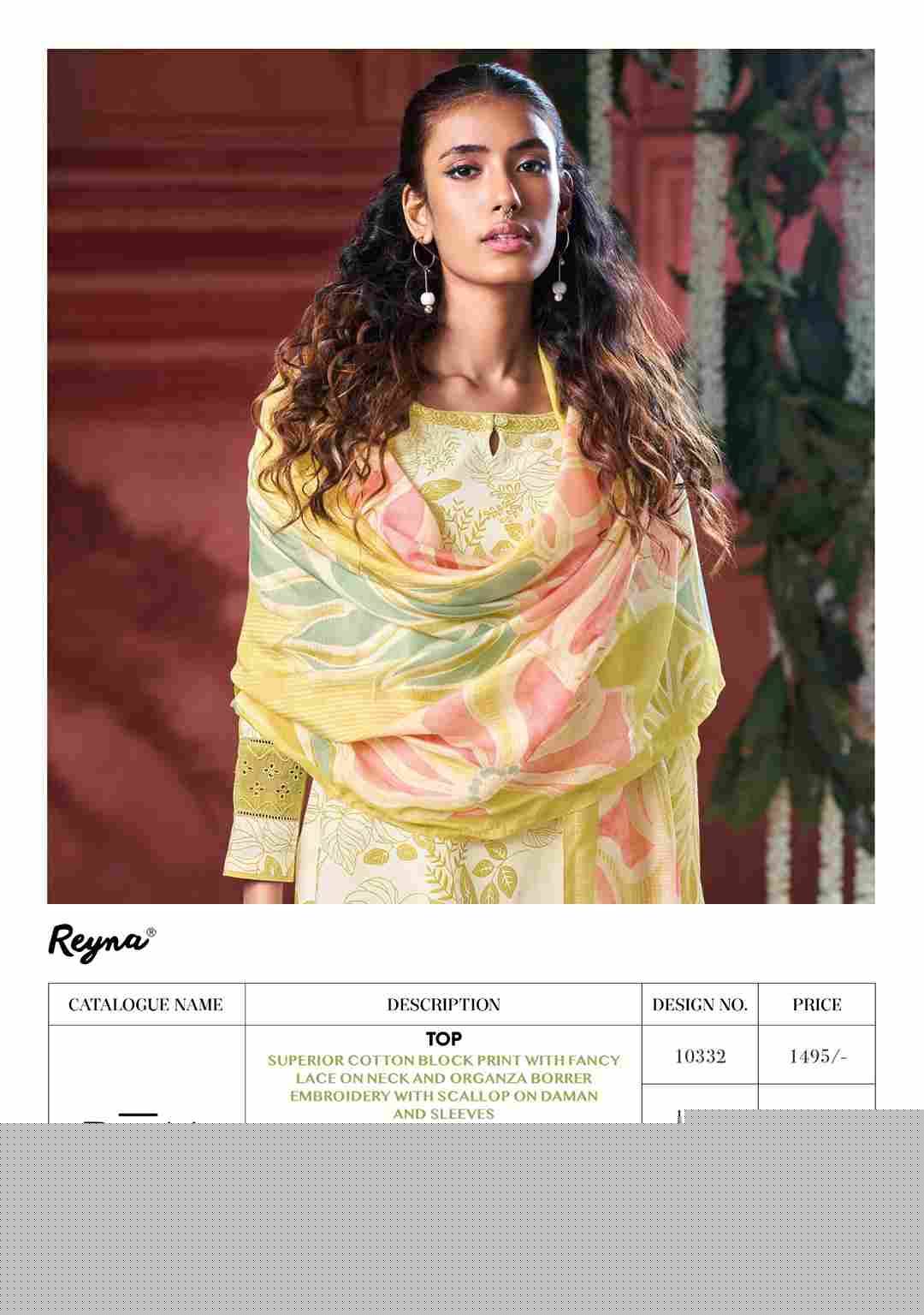 Rohi By Reyna 10332 To 10335 Series Designer Stylish Fancy Colorful Beautiful Party Wear & Ethnic Wear Collection Pure Cotton Print Tops At Wholesale Price