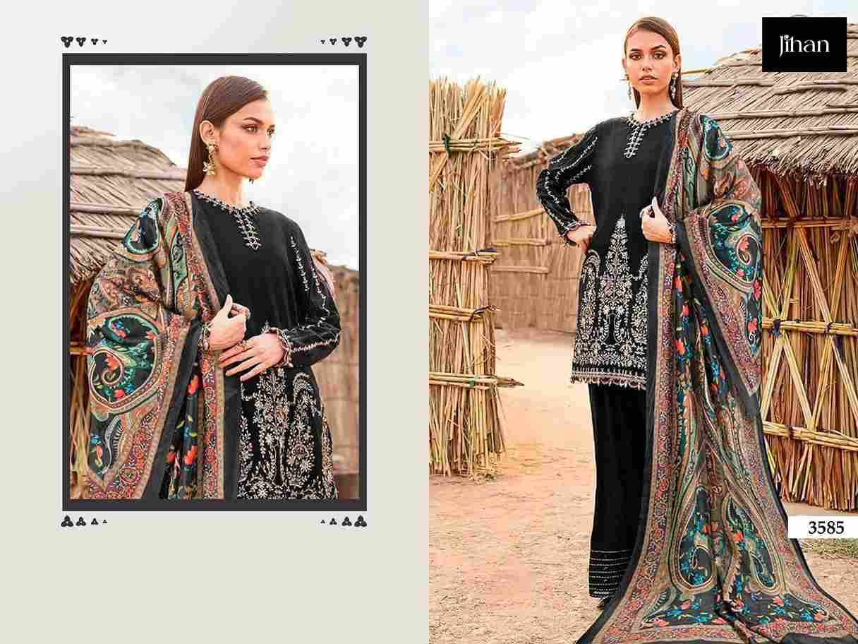 Jihan 3585 Colours By Jihan Designer Pakistani Suits Beautiful Fancy Stylish Colorful Party Wear & Occasional Wear Rayon Cotton Dresses At Wholesale Price