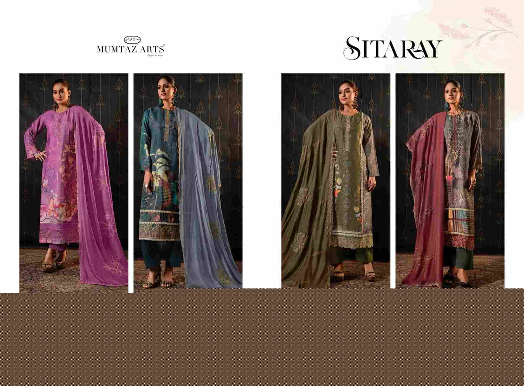 Sitaray By Mumtaz Arts 1501 To 1504 Series Designer Festive Suits Collection Beautiful Stylish Fancy Colorful Party Wear & Occasional Wear Pure Viscose Muslin Dresses At Wholesale Price