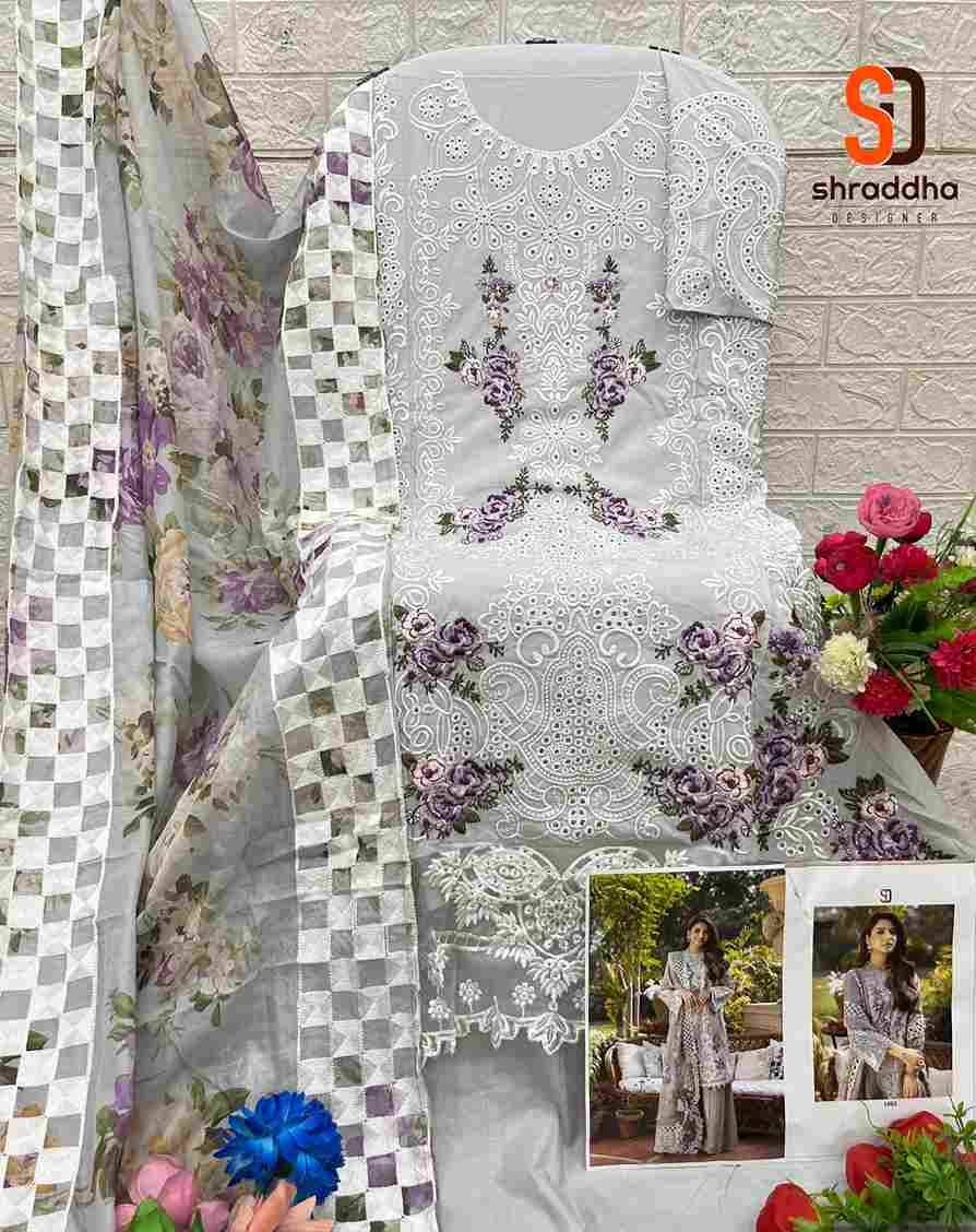Elaf Vol-1 By Shraddha Designer 1001 To 1004 Series Designer Pakistani Suits Beautiful Stylish Fancy Colorful Party Wear & Occasional Wear Pure Cotton Print Embroidered Dresses At Wholesale Price