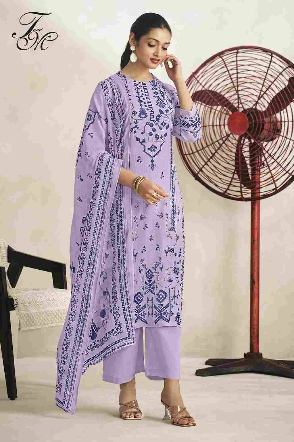 Saleha By T And M Designer Studio Beautiful Festive Suits Colorful Stylish Fancy Casual Wear & Ethnic Wear Pure Linen Dresses At Wholesale Price