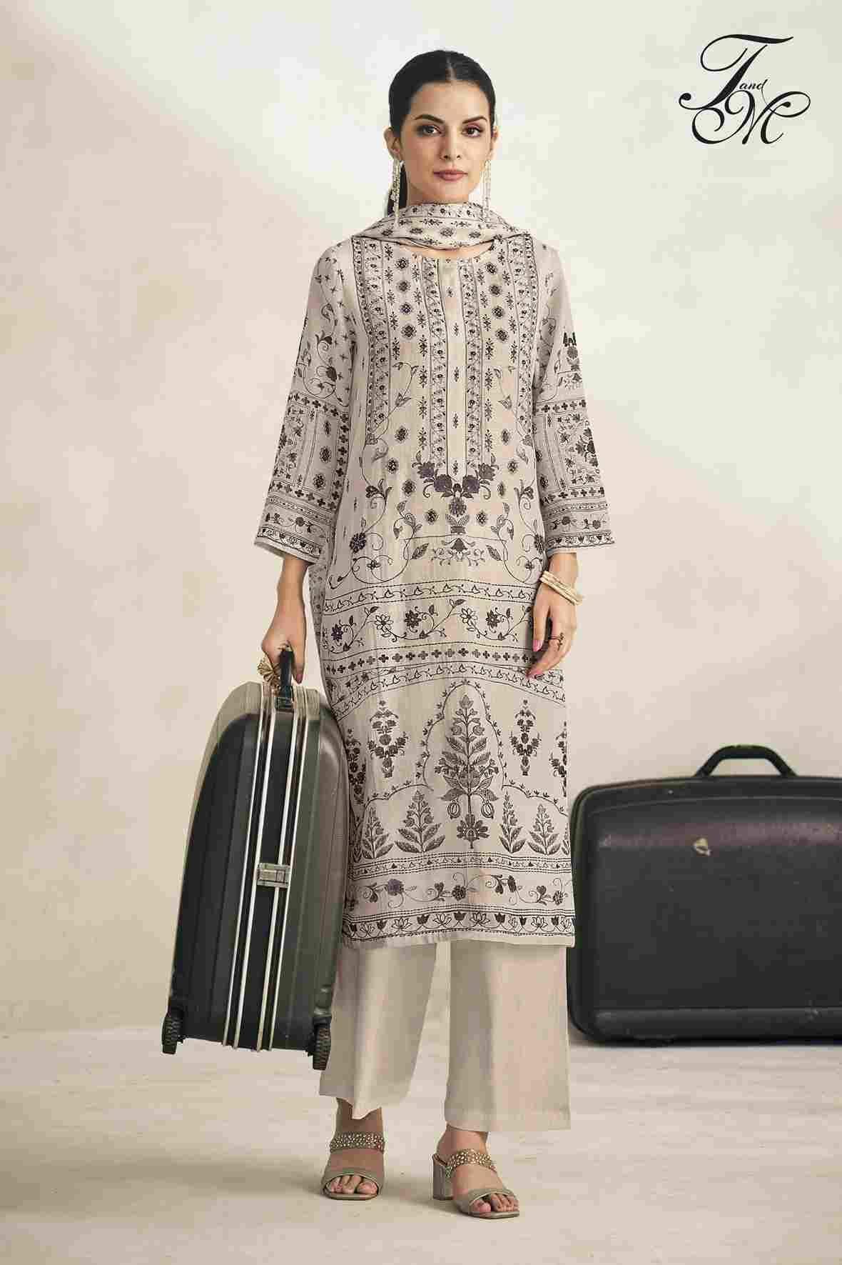 Saleha By T And M Designer Studio Beautiful Festive Suits Colorful Stylish Fancy Casual Wear & Ethnic Wear Pure Linen Dresses At Wholesale Price