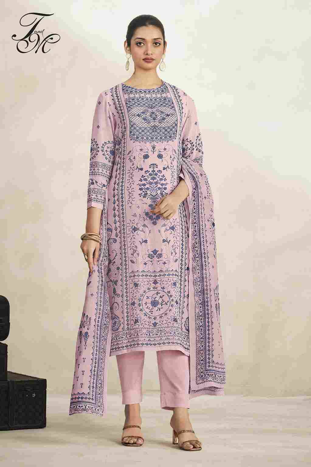 Saleha By T And M Designer Studio Beautiful Festive Suits Colorful Stylish Fancy Casual Wear & Ethnic Wear Pure Linen Dresses At Wholesale Price