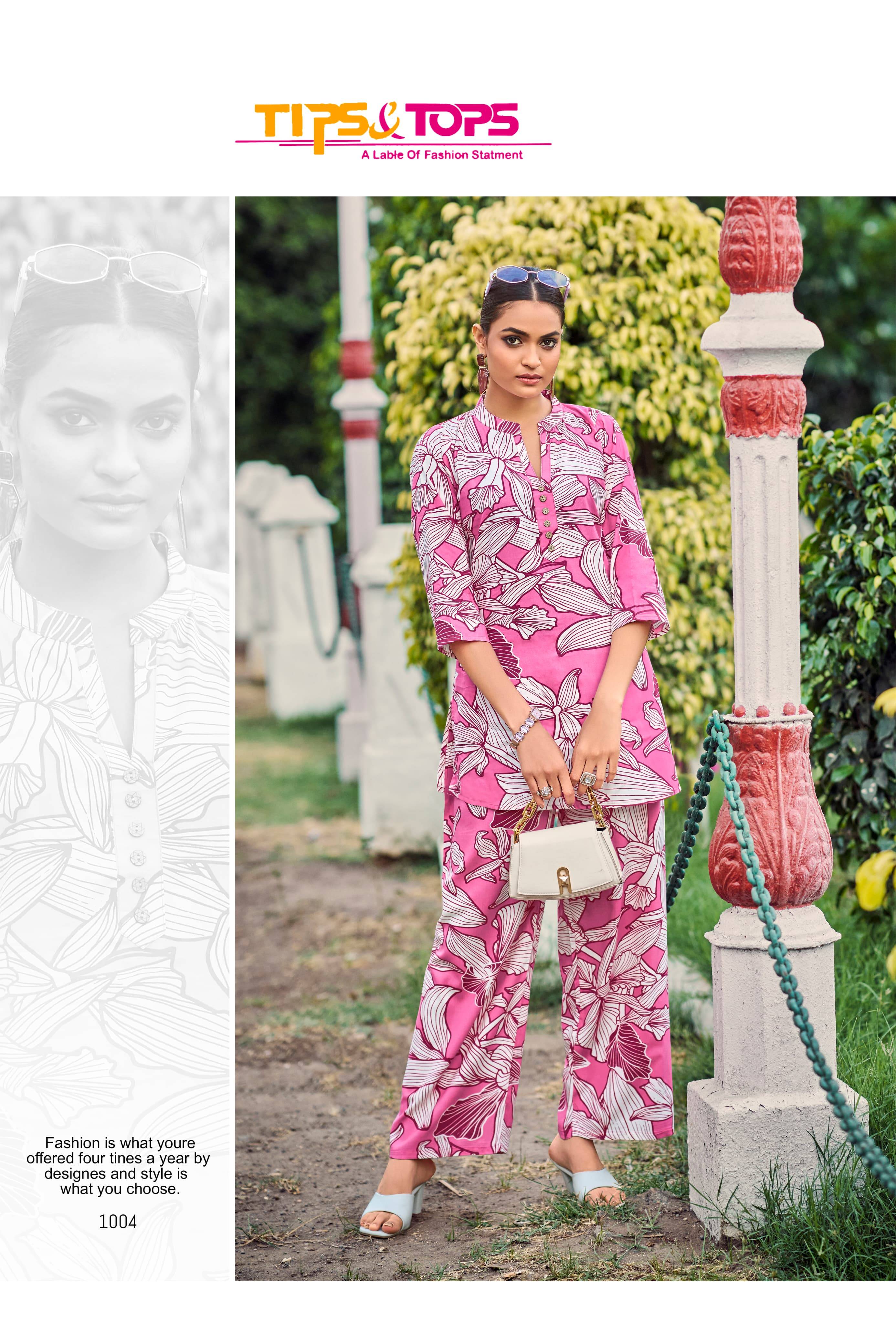 Fashion Beats Vol-11 By Tips And Tops 1001 To 1006 Series Designer Stylish Fancy Colorful Beautiful Party Wear & Ethnic Wear Collection Rayon Print Co-Ord At Wholesale Price