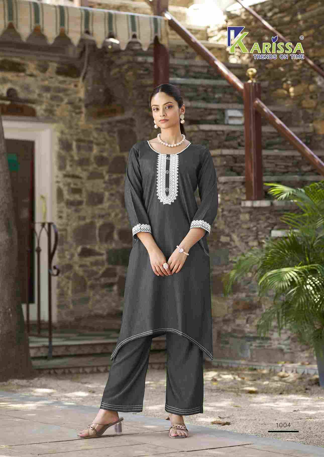 Aditi By Karissa 1001 To 1004 Series Designer Stylish Fancy Colorful Beautiful Party Wear & Ethnic Wear Collection Denim Print Co-Ord At Wholesale Price