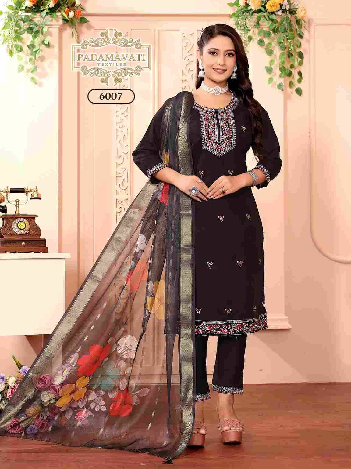 Khushi Vol-7 By Padmavati Textiles 6001 To 6008 Series Designer Festive Suits Beautiful Fancy Colorful Stylish Party Wear & Occasional Wear Roman Silk Dresses At Wholesale Price