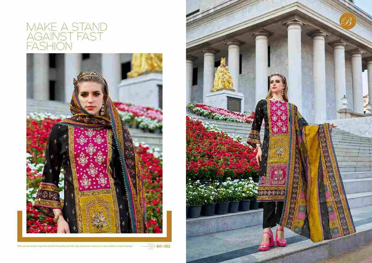Dil-E-Nagma By Belliza 841-001 To 841-002 Series Beautiful Suits Colorful Stylish Fancy Casual Wear & Ethnic Wear Pure Jam Cotton Dresses At Wholesale Price