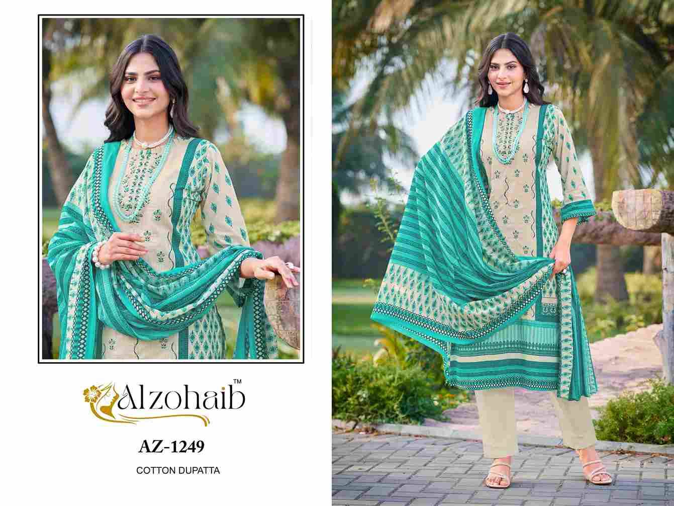 Ruaab Vol-1 By Alzohaib Beautiful Pakistani Suits Stylish Fancy Colorful Party Wear & Occasional Wear Pure Cotton Print Dresses At Wholesale Price