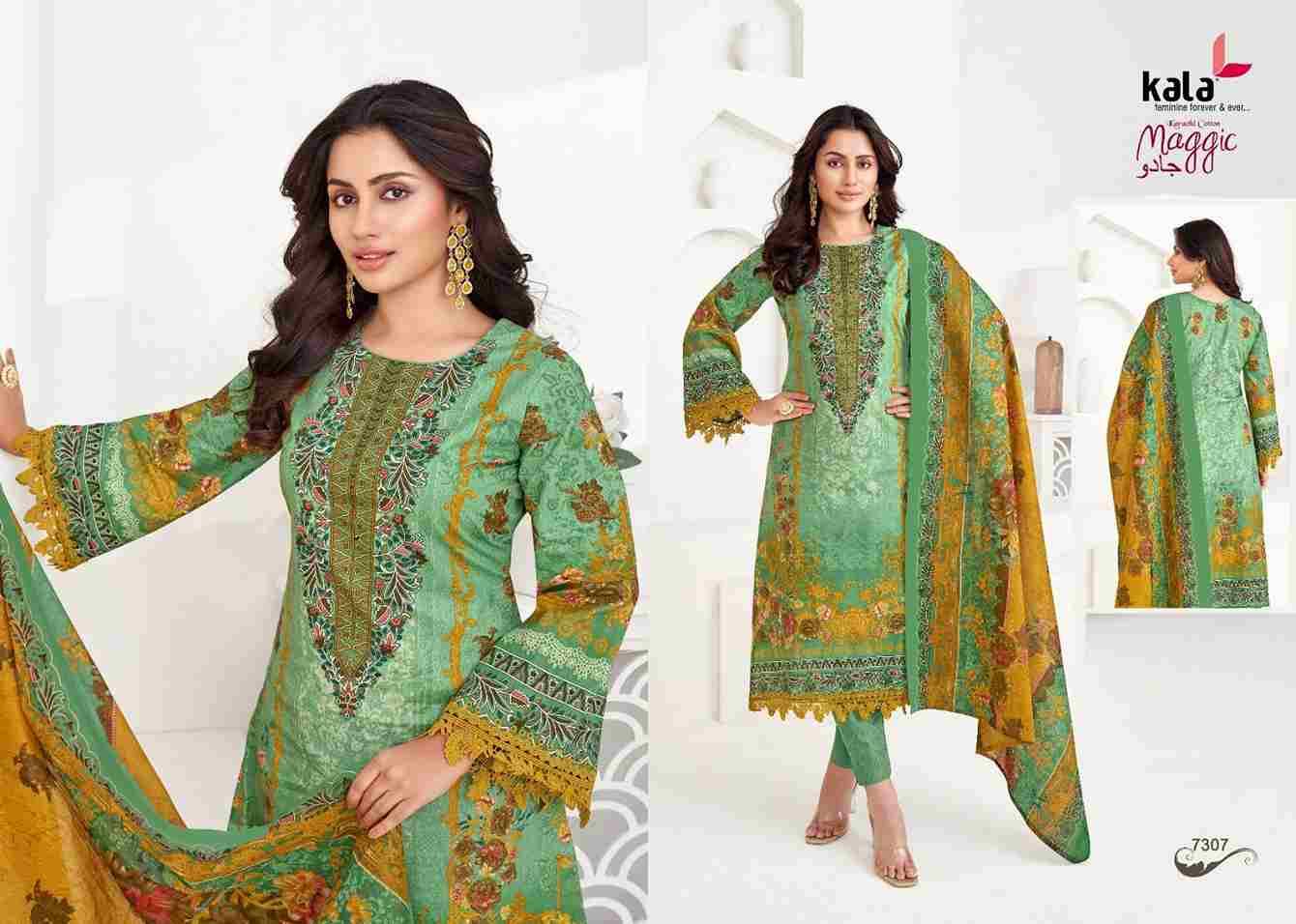 Maggic Vol-22 By Kala 7301 To 7312 Series Beautiful Festive Suits Colorful Stylish Fancy Casual Wear & Ethnic Wear Pure Cotton Print Dresses At Wholesale Price