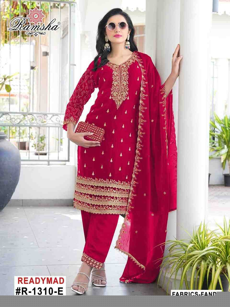 Ramsha 1310 Colours Vol-2 By Ramsha 1310-E To 1310-H Series Designer Pakistani Suits Beautiful Fancy Colorful Stylish Party Wear & Occasional Wear Fandy Embroidered Dresses At Wholesale Price